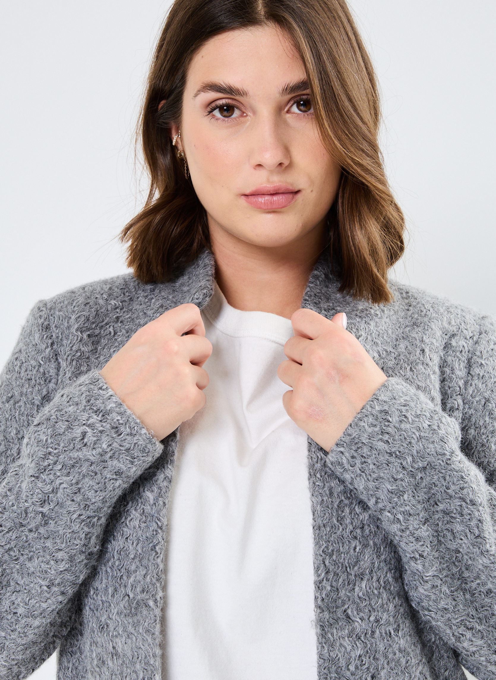Jassen VMELITEKATRINE JACKET NOOS dames grijs Vero Moda Jassen VMELITEKATRINE JACKET NOOS dames grijs Medium Grey Melange
