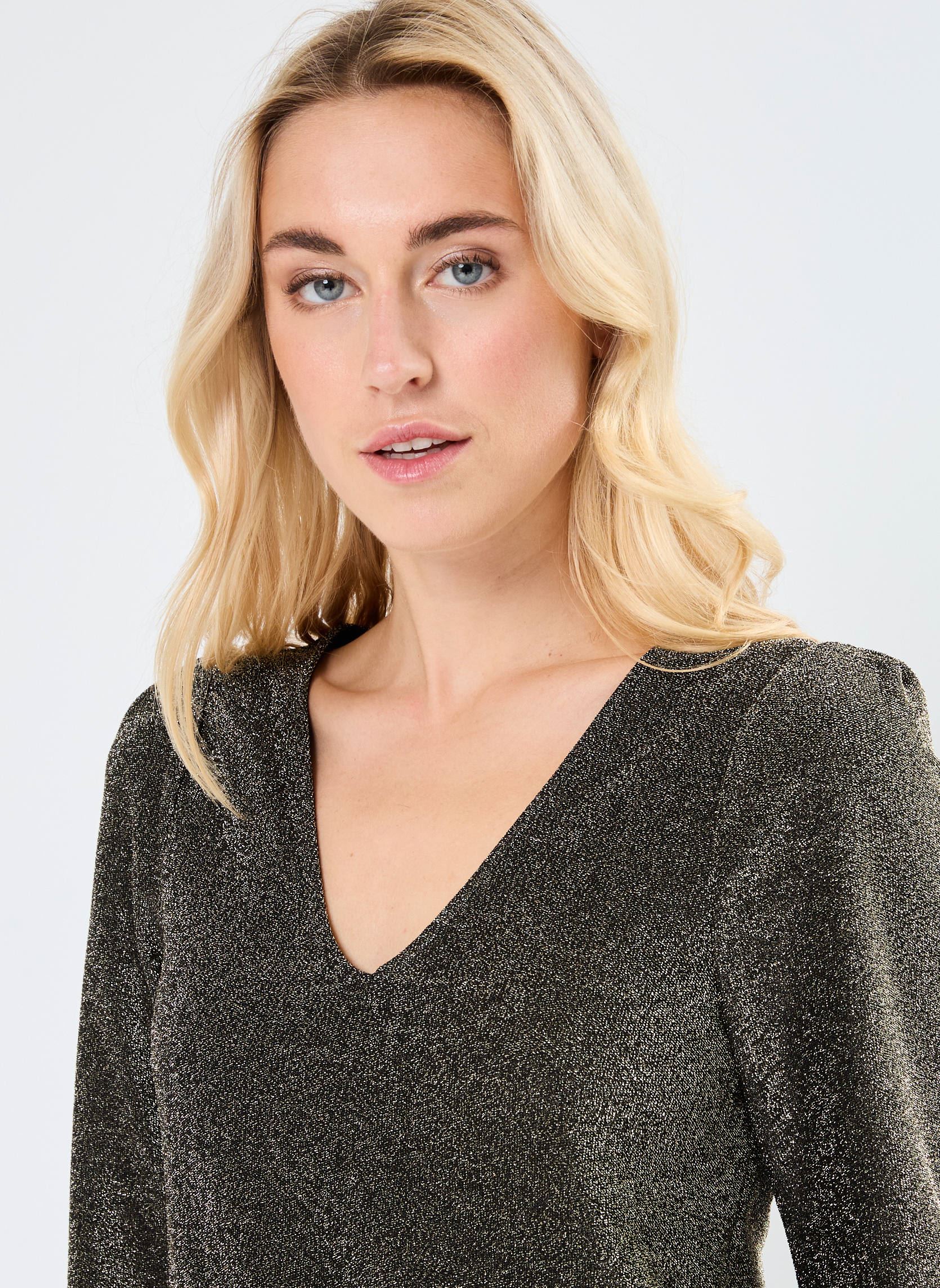 Jurken VMROXANNE L/S SHORT DRESS JRS BTQ GA dames zwart Vero Moda Jurken VMROXANNE L/S SHORT DRESS JRS BTQ GA dames zwart Black
