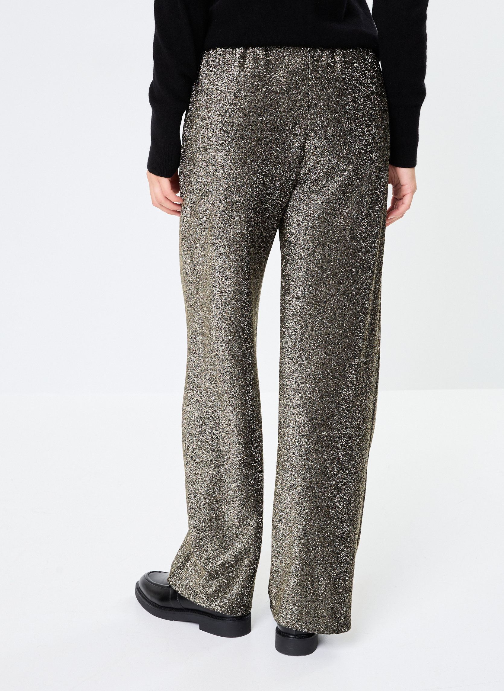 Weite Hosen VMROXANNE MW PANTS JRS BTQ GA damen schwarz Vero Moda Weite Hosen VMROXANNE MW PANTS JRS BTQ GA damen schwarz Black