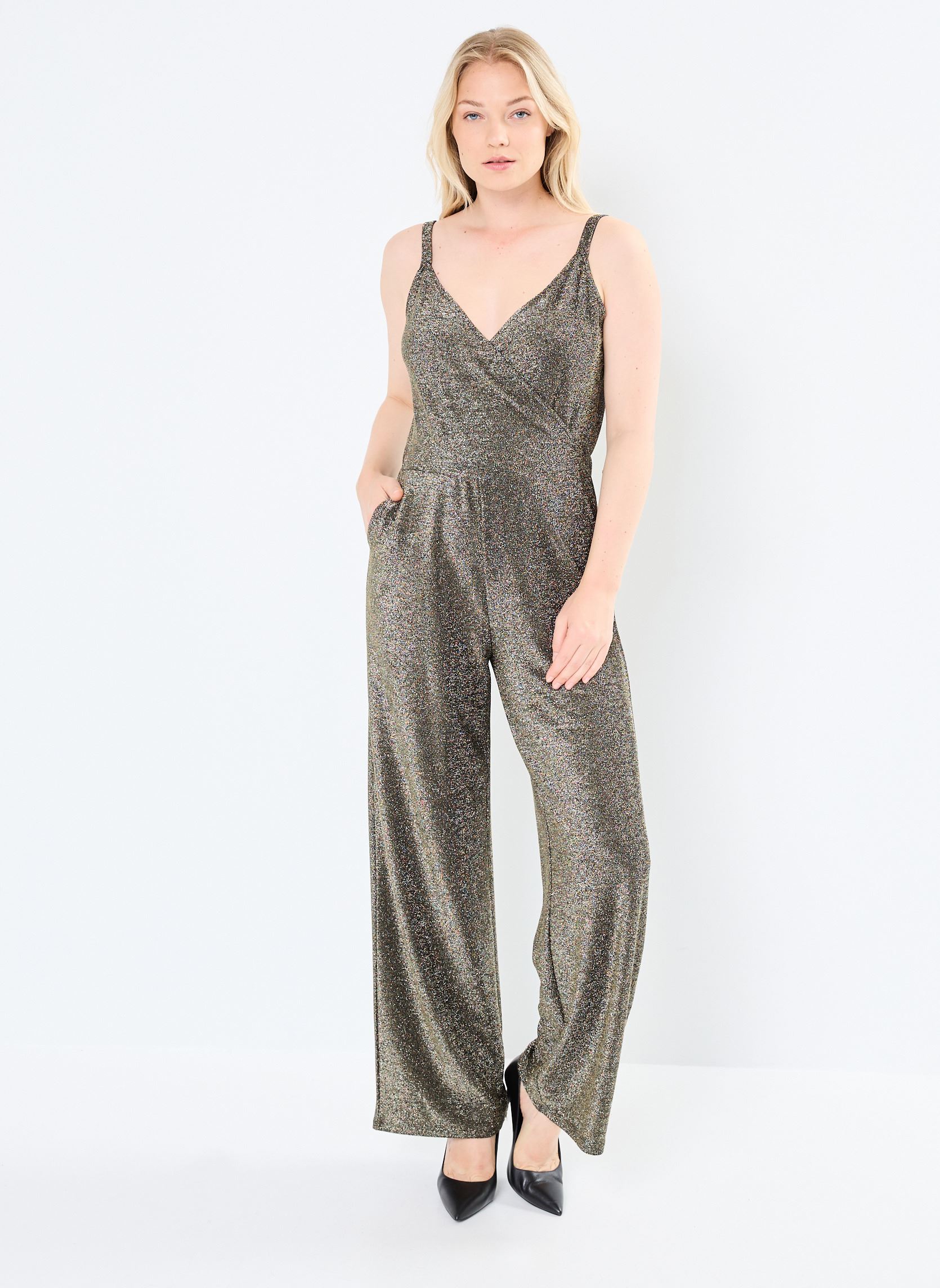 Jumpsuits VMROXANNE S/L JUMPSUIT JRS BTQ GA damen schwarz Vero Moda Jumpsuits VMROXANNE S/L JUMPSUIT JRS BTQ GA damen schwarz Black