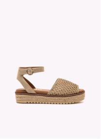 Sandales Sandales compensées Femme MTNG AMELIE marron femme beige