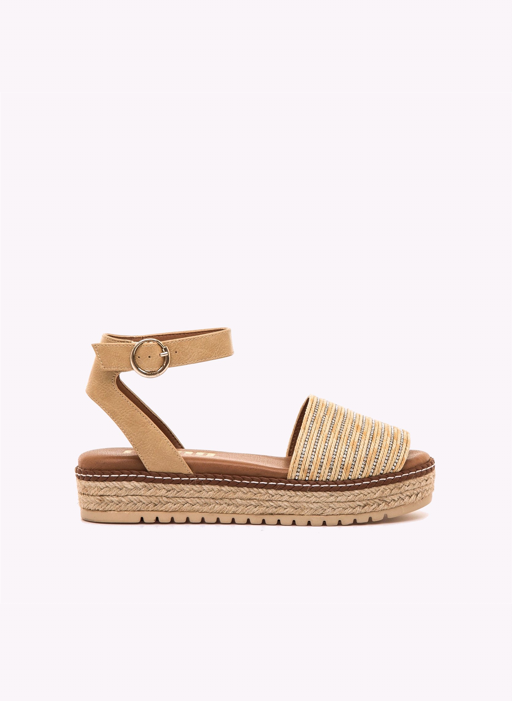 Sandales Sandales compensées Femme MTNG AMELIE marron femme beige MTNG Sandales Sandales compensées Femme MTNG AMELIE marron femme beige Crème