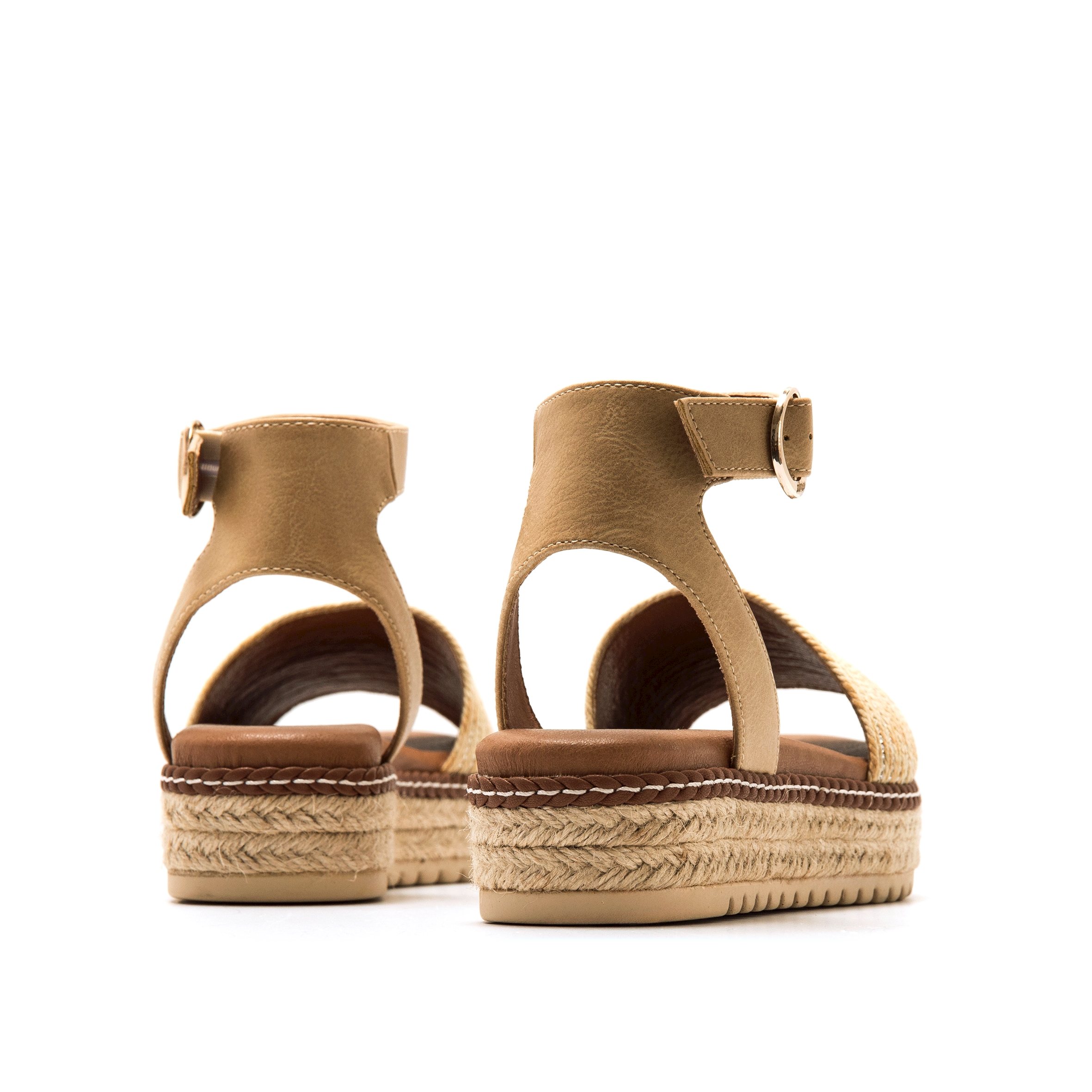 Sandales Sandales compensées Femme MTNG AMELIE marron femme beige MTNG Sandales Sandales compensées Femme MTNG AMELIE marron femme beige Crème