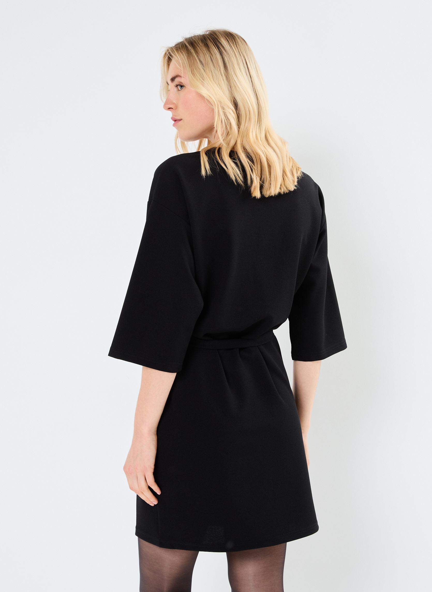 Abiti VMESME 3/4 V-NECK SHORT DRESS JRS GA donna nero Vero Moda Abiti VMESME 3/4 V-NECK SHORT DRESS JRS GA donna nero Black