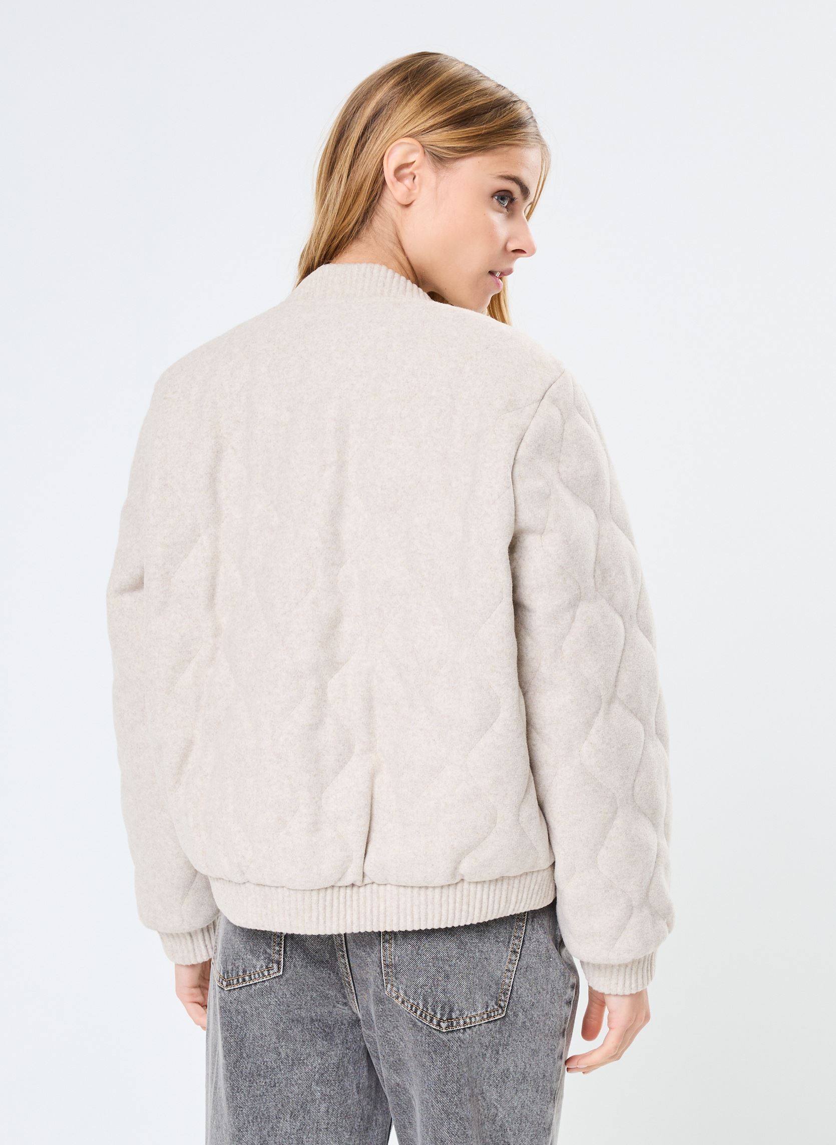 Bomberjacken VMFORTUNEDORA SHORT JACKET GA damen beige Vero Moda Bomberjacken VMFORTUNEDORA SHORT JACKET GA damen beige Oatmeal