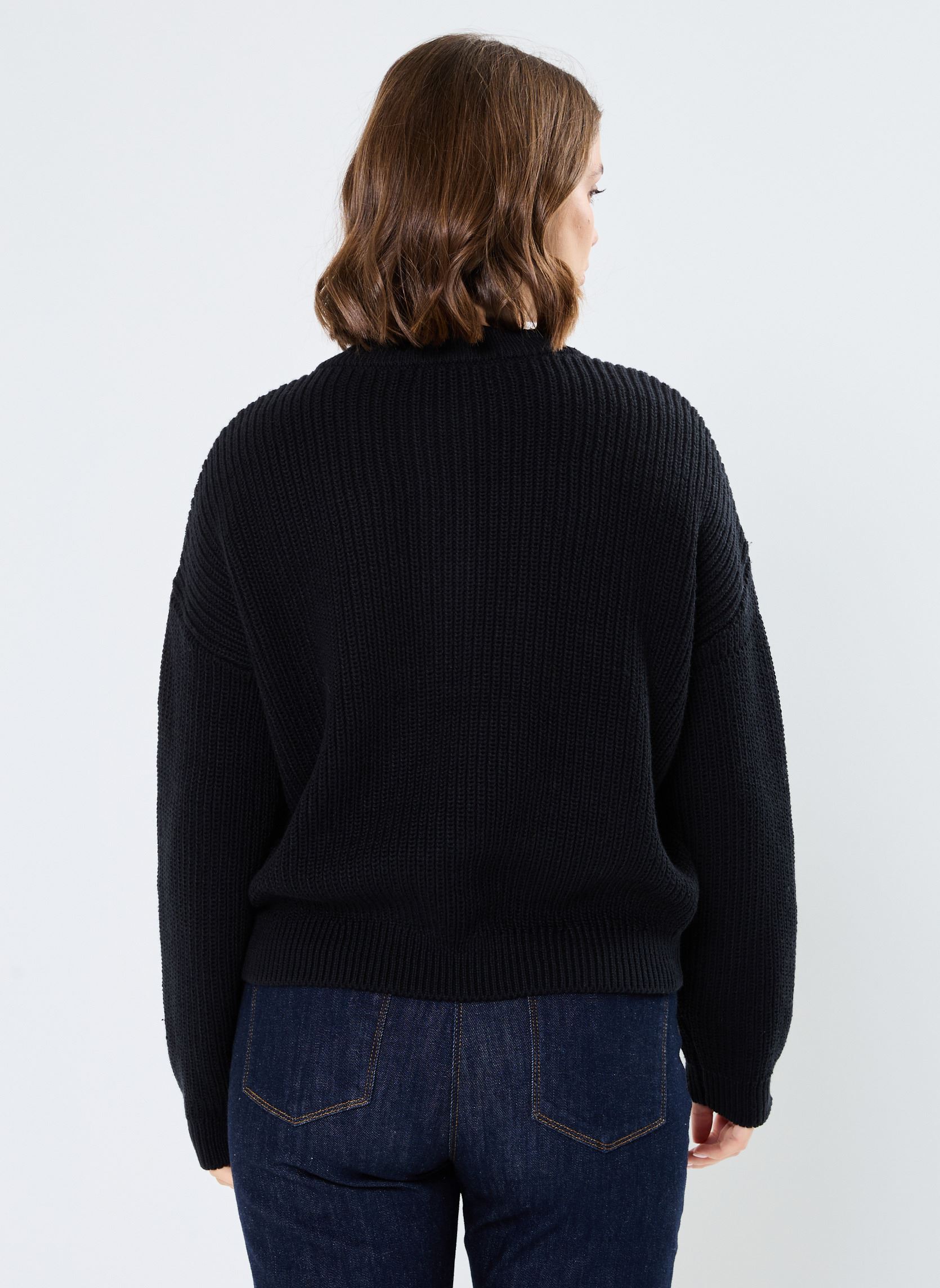 Pullover VMJULIET LS O-NCK BUTTON PULLOVER GA FR damen schwarz Vero Moda Pullover VMJULIET LS O-NCK BUTTON PULLOVER GA FR damen schwarz Black