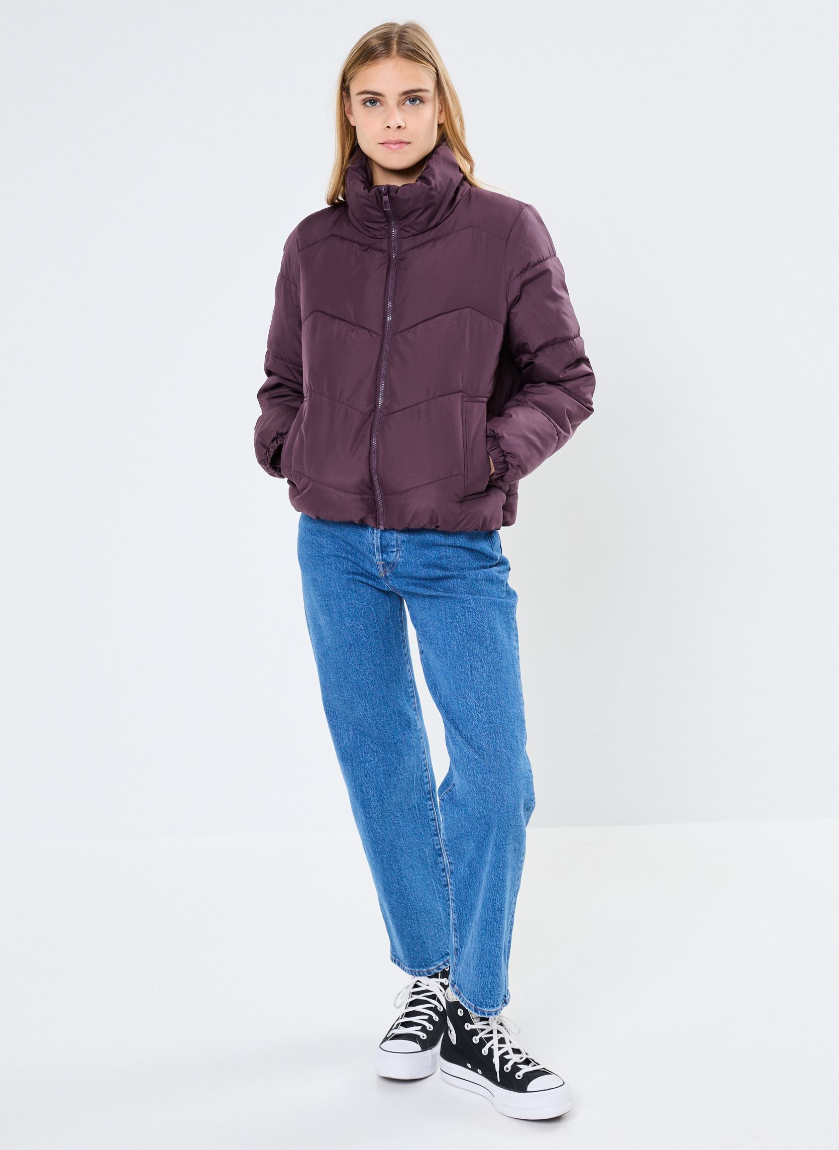 Gewatteerde jassen VMLIGARIO SHORT JACKET BOO dames paars Vero Moda Gewatteerde jassen VMLIGARIO SHORT JACKET BOO dames paars Plum Perfect