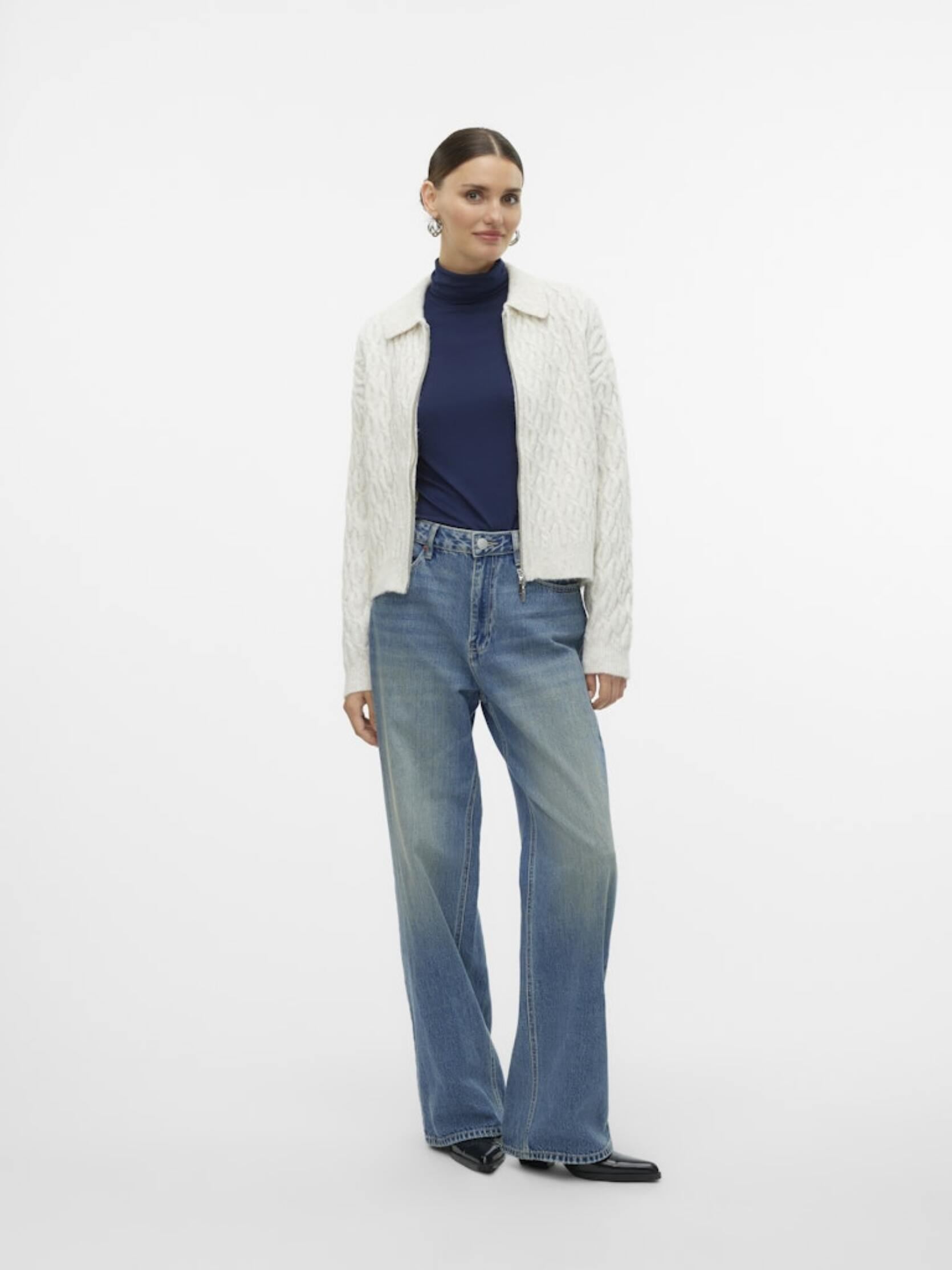 Vesten VMMEFFA LS ZIP CARDIGAN VMA dames beige Vero Moda Vesten VMMEFFA LS ZIP CARDIGAN VMA dames beige Birch