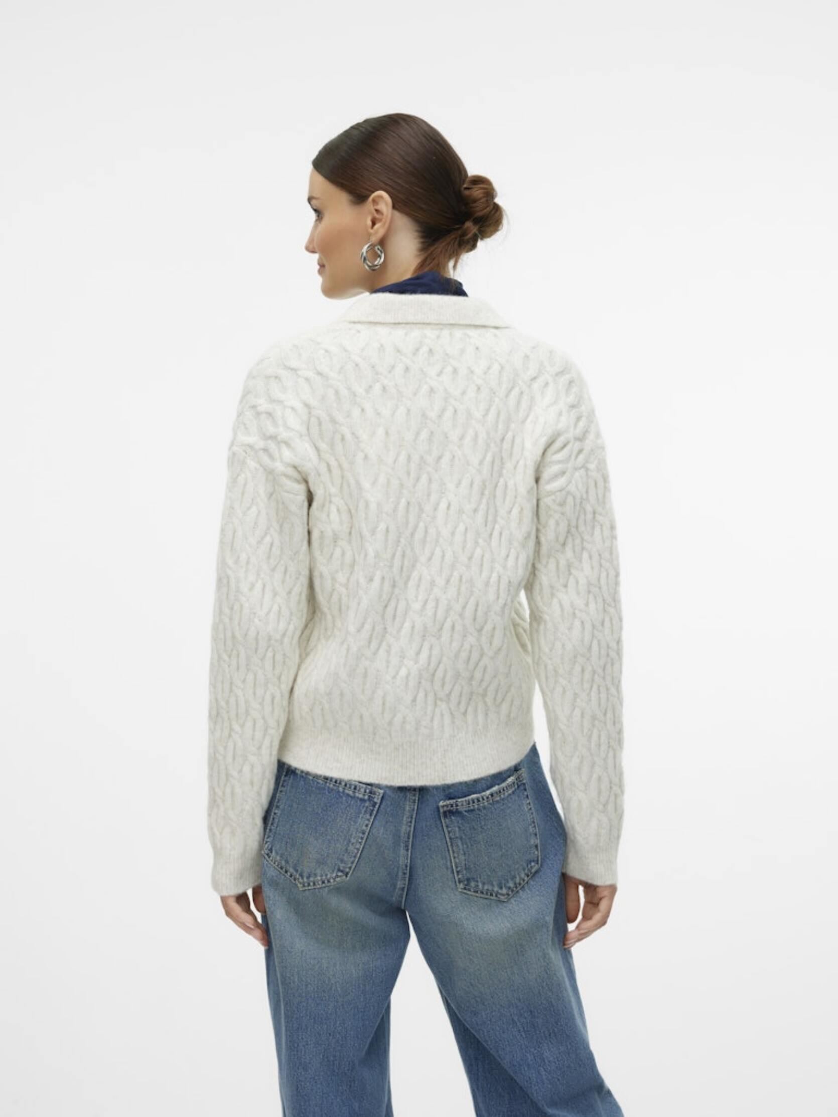Vesten VMMEFFA LS ZIP CARDIGAN VMA dames beige Vero Moda Vesten VMMEFFA LS ZIP CARDIGAN VMA dames beige Birch