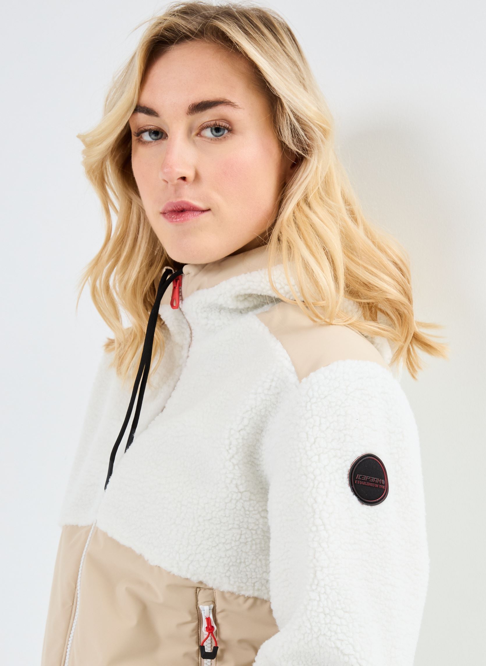 Fleece truien ERIE dames wit Icepeak Fleece truien ERIE dames wit Blanc Casse