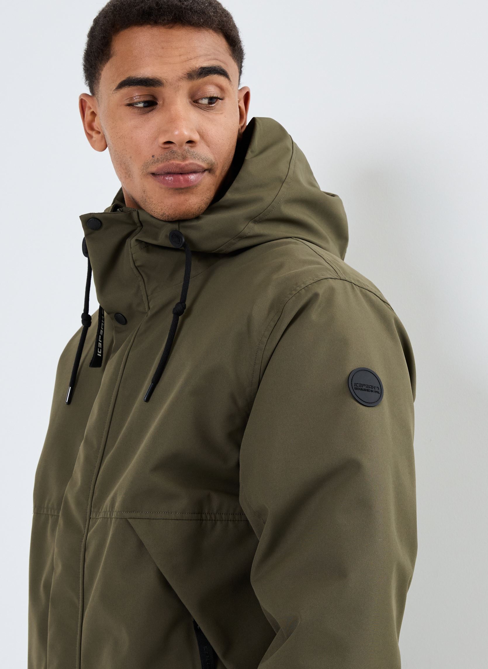 Manteaux classiques AIKAS homme vert Icepeak Manteaux classiques AIKAS homme vert Olive Fonce