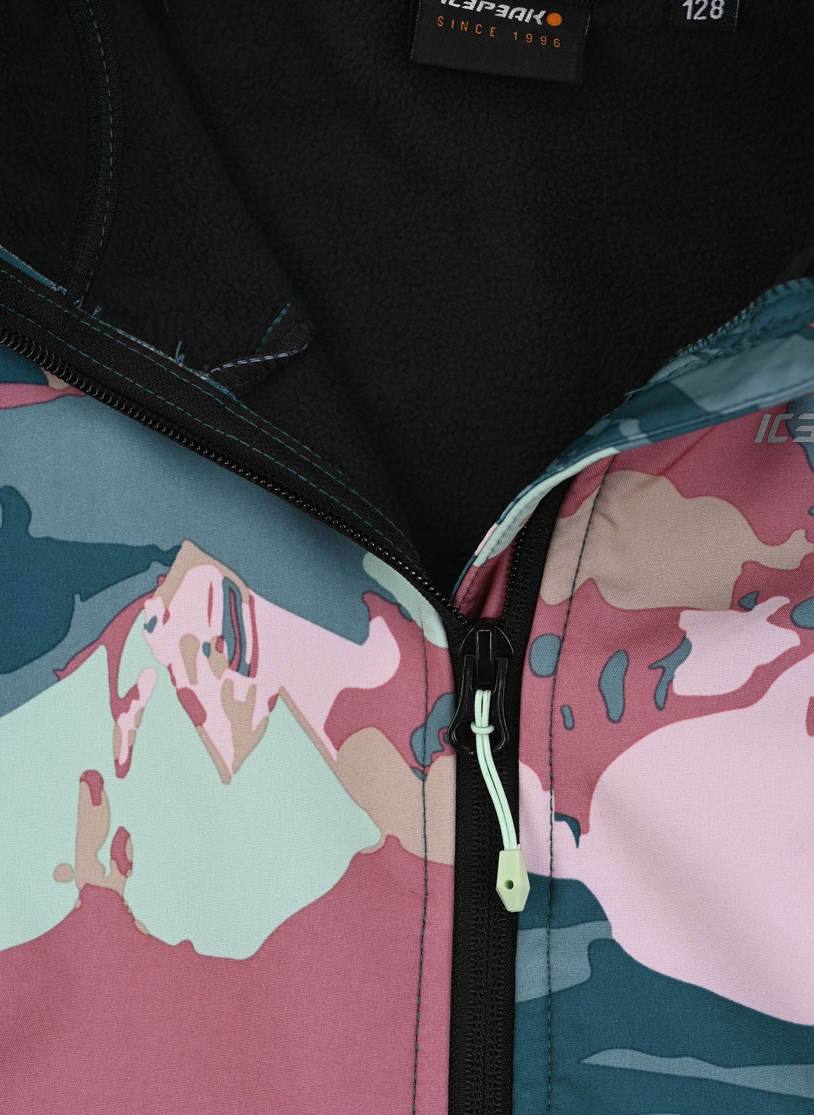 Veste De Ski Icepeak Kamen JR – Enfant, Gris/rose, Légère, Déperlante, NEUF Avec étiquettes