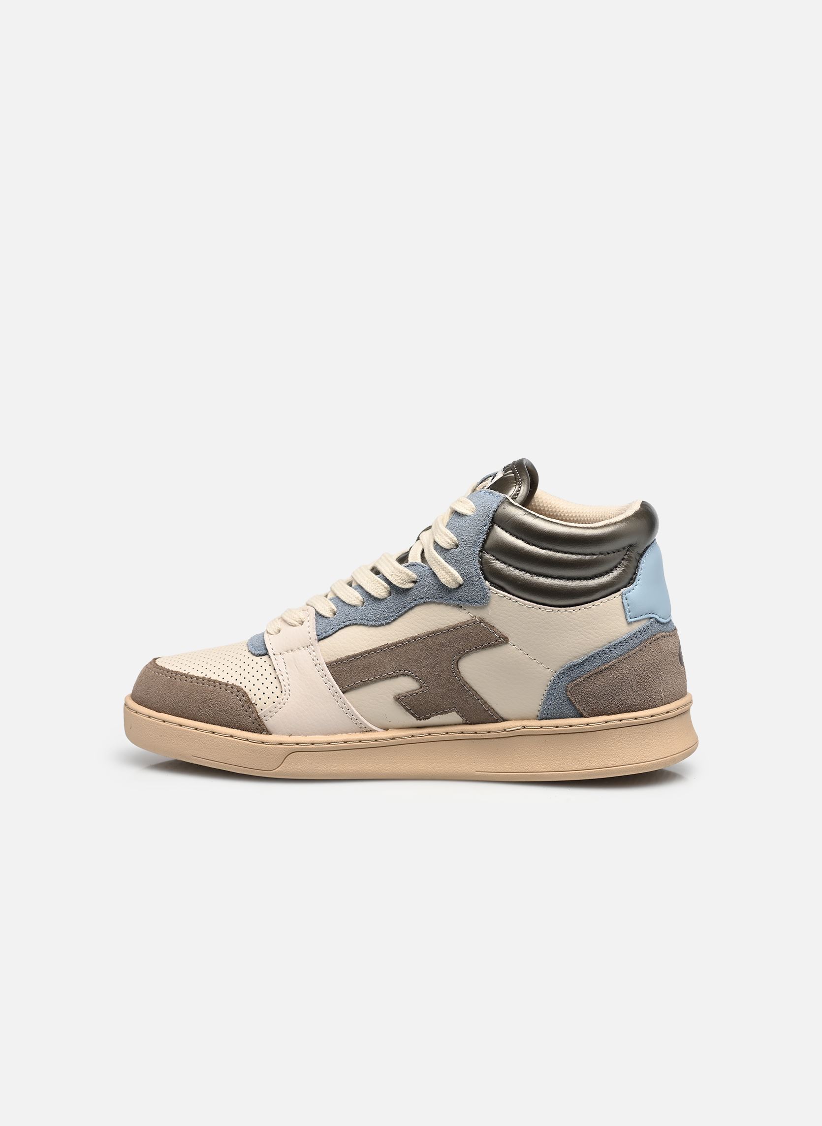 Baskets montantes HAZEL MID BASKETS LEATHER SUEDE W femme beige Faguo Baskets montantes HAZEL MID BASKETS LEATHER SUEDE W femme beige ECRU/LIGHT BLUE