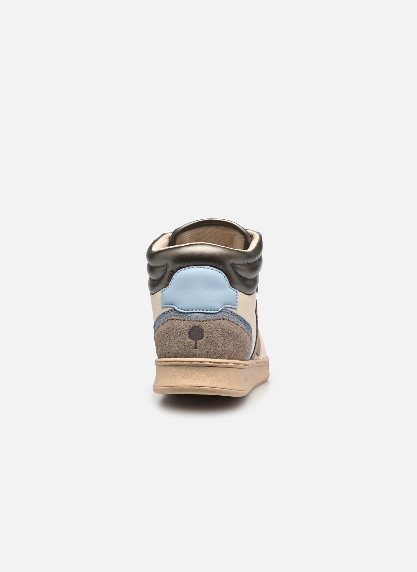 Baskets montantes HAZEL MID BASKETS LEATHER SUEDE W femme beige Faguo Baskets montantes HAZEL MID BASKETS LEATHER SUEDE W femme beige ECRU/LIGHT BLUE