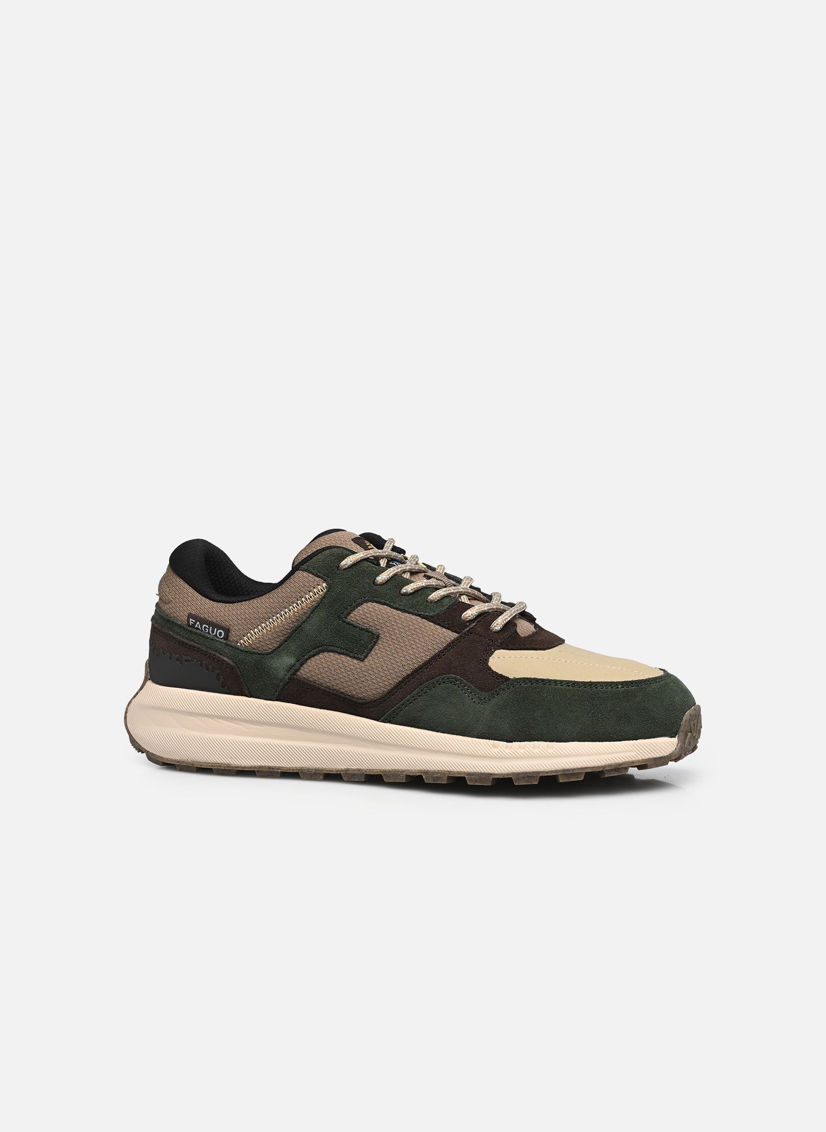 Baskets LIMWOOD RUNNING LEATHER SUEDE M homme vert Faguo Baskets LIMWOOD RUNNING LEATHER SUEDE M homme vert DARK GREEN/TAUPE