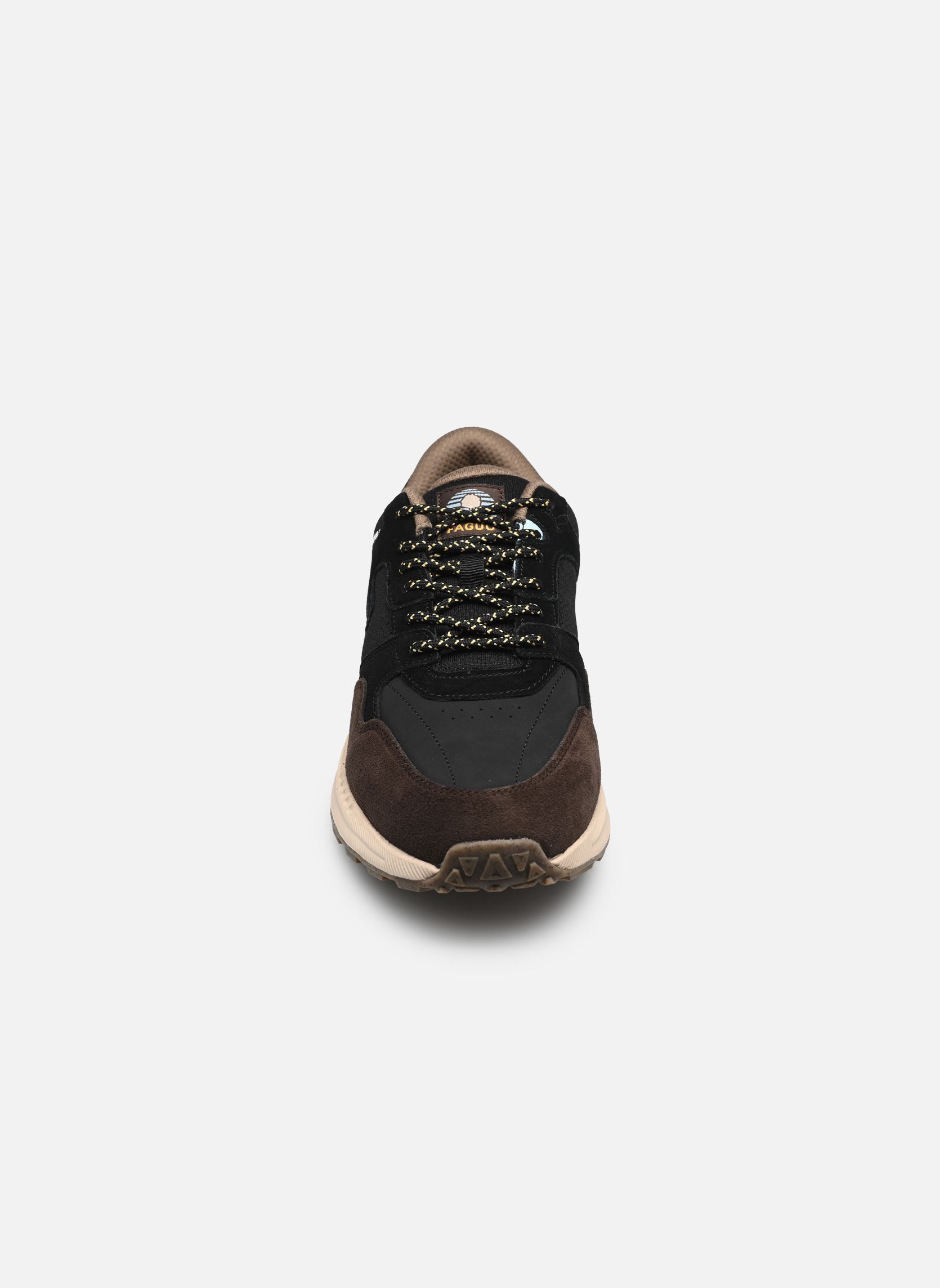 Baskets LIMWOOD RUNNING LEATHER SUEDE M homme noir Faguo Baskets LIMWOOD RUNNING LEATHER SUEDE M homme noir Black/Dark Brown