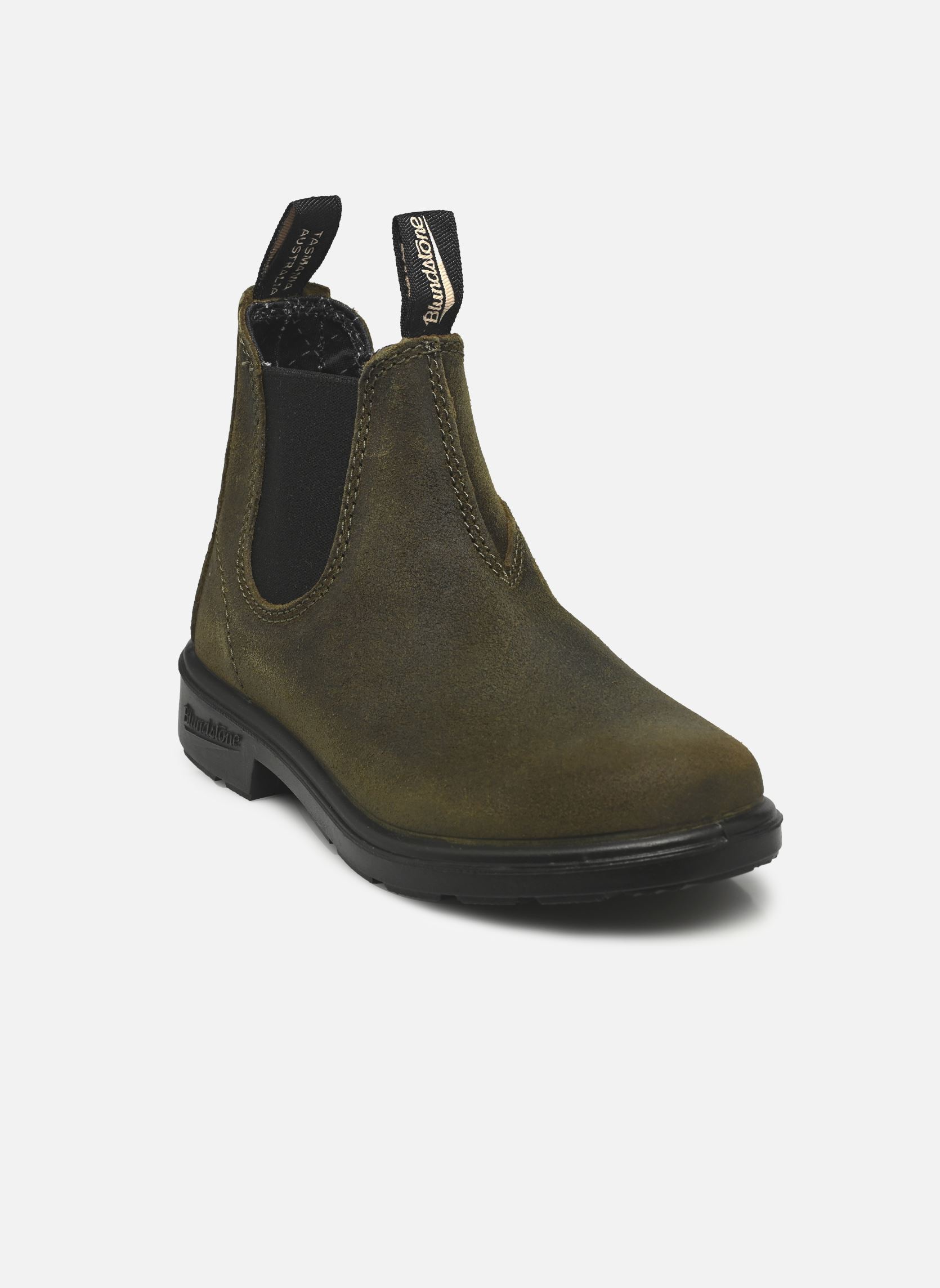 Bottines Kids Chelsea Boots 2496 vert Blundstone Bottines Kids Chelsea Boots 2496 vert WAXED SUEDE DARK OLIVE