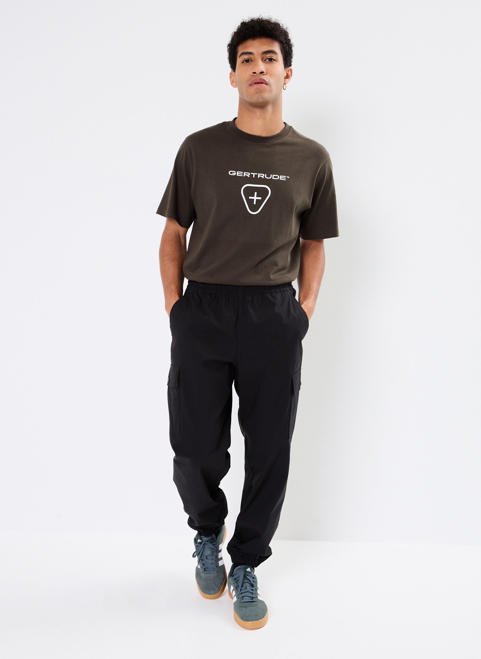 Pantalons chino Twill Cargo Jogger homme noir New Balance Pantalons chino Twill Cargo Jogger homme noir Black