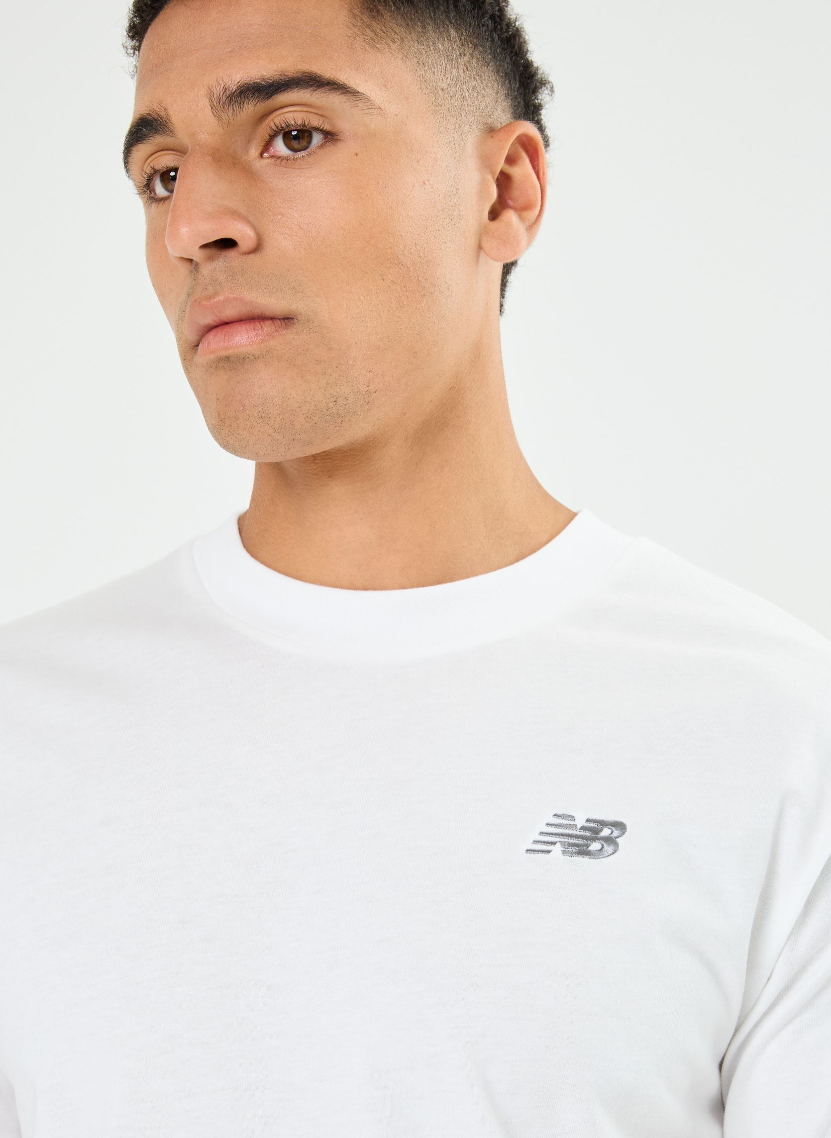 Tee-shirts manches courtes Sport Essentials Cotton T-Shirt homme blanc New Balance Tee-shirts manches courtes Sport Essentials Cotton T-Shirt homme blanc White