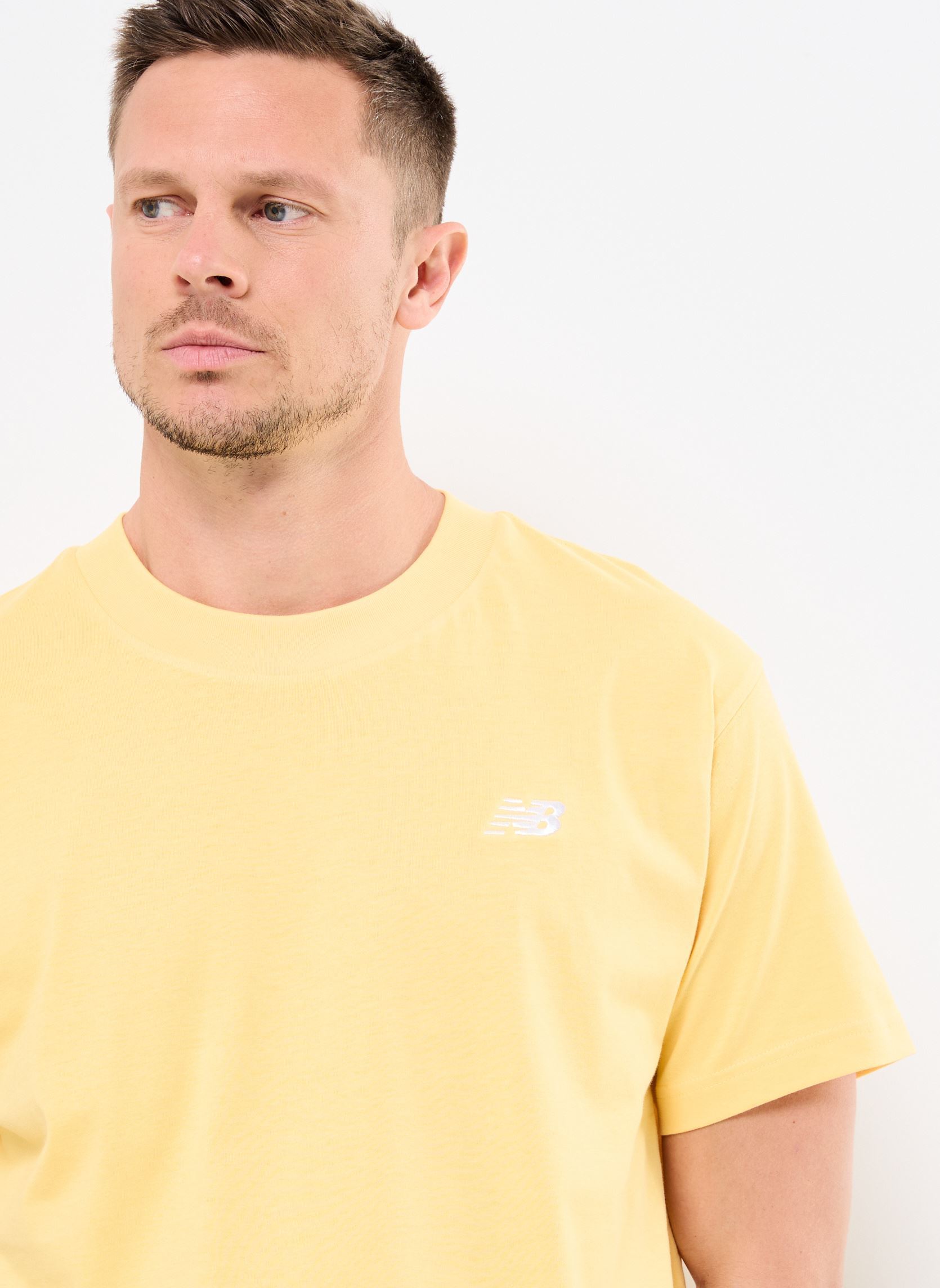 Tee-shirts manches courtes Sport Essentials Cotton T-Shirt homme orange New Balance Tee-shirts manches courtes Sport Essentials Cotton T-Shirt homme orange Clementine