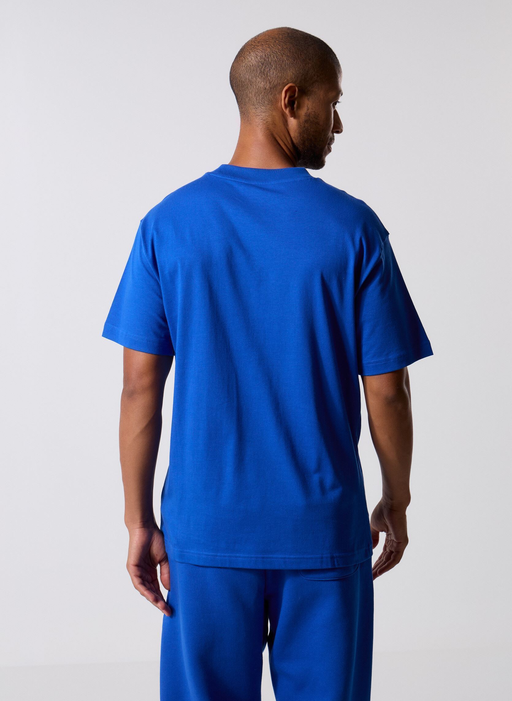 Tee-shirts manches courtes Sport Essentials Cotton T-Shirt homme bleu New Balance Tee-shirts manches courtes Sport Essentials Cotton T-Shirt homme bleu Blue Gemstone