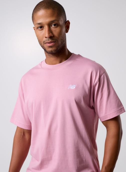 New Balance Kurzarm-T-Shirts Sport Essentials Cotton T-Shirt herren rosa