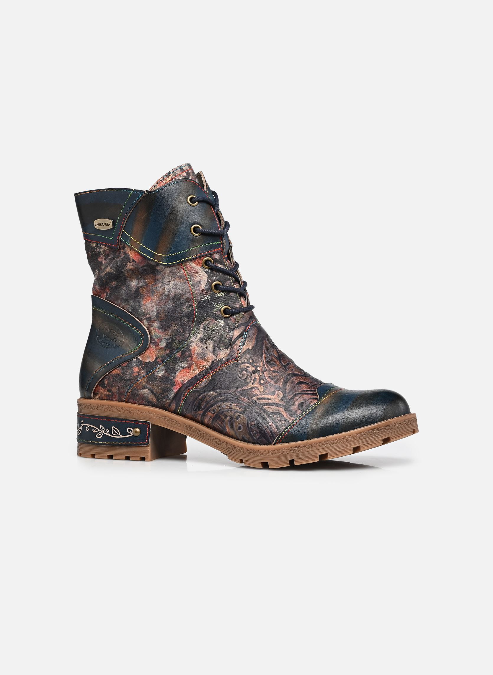 Geschnürte Stiefeletten COCRAILO 24 damen blau Laura Vita Geschnürte Stiefeletten COCRAILO 24 damen blau INDIGO