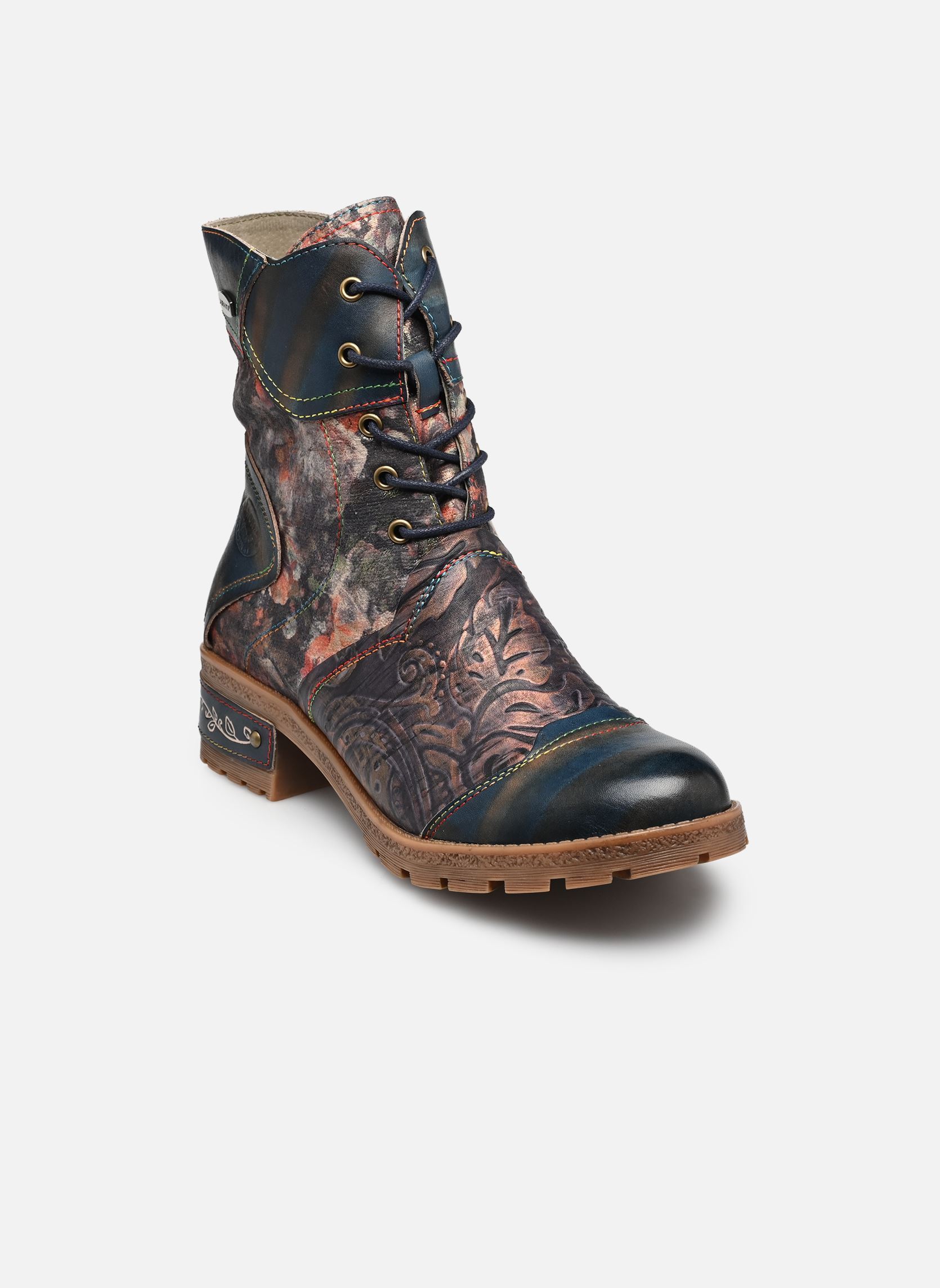 Geschnürte Stiefeletten COCRAILO 24 damen blau Laura Vita Geschnürte Stiefeletten COCRAILO 24 damen blau INDIGO