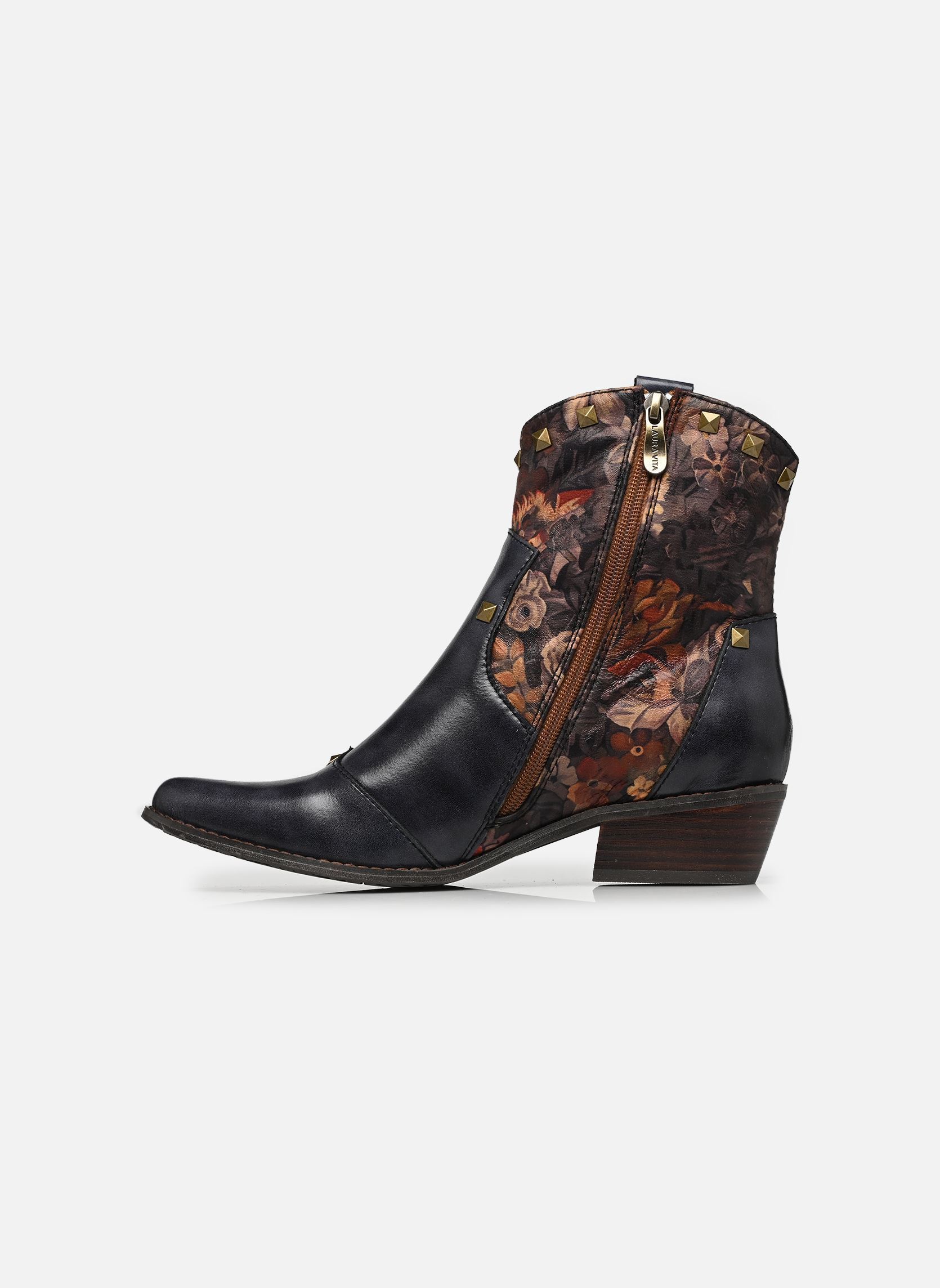 Bottines santiags HICNIO 20 femme gris Laura Vita Bottines santiags HICNIO 20 femme gris ANTHRACITE