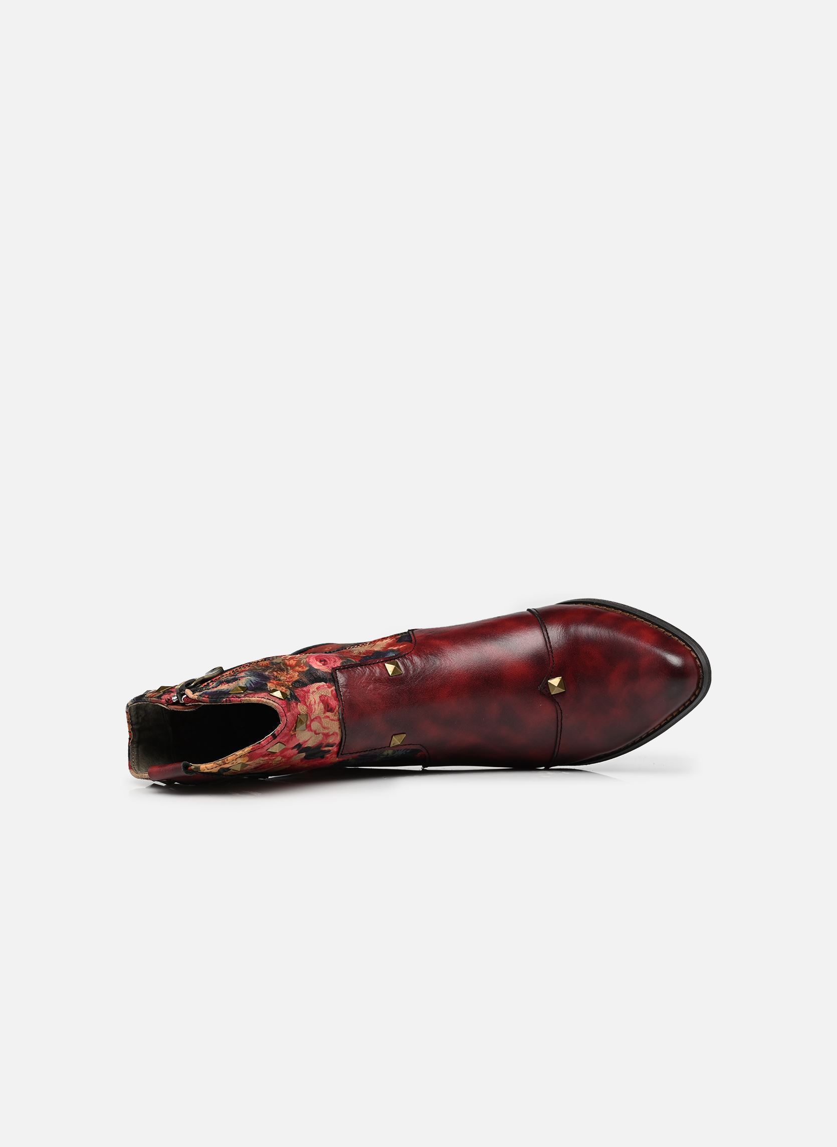 Bottines santiags HICNIO 20 femme rouge Laura Vita Bottines santiags HICNIO 20 femme rouge BOURGOGNE