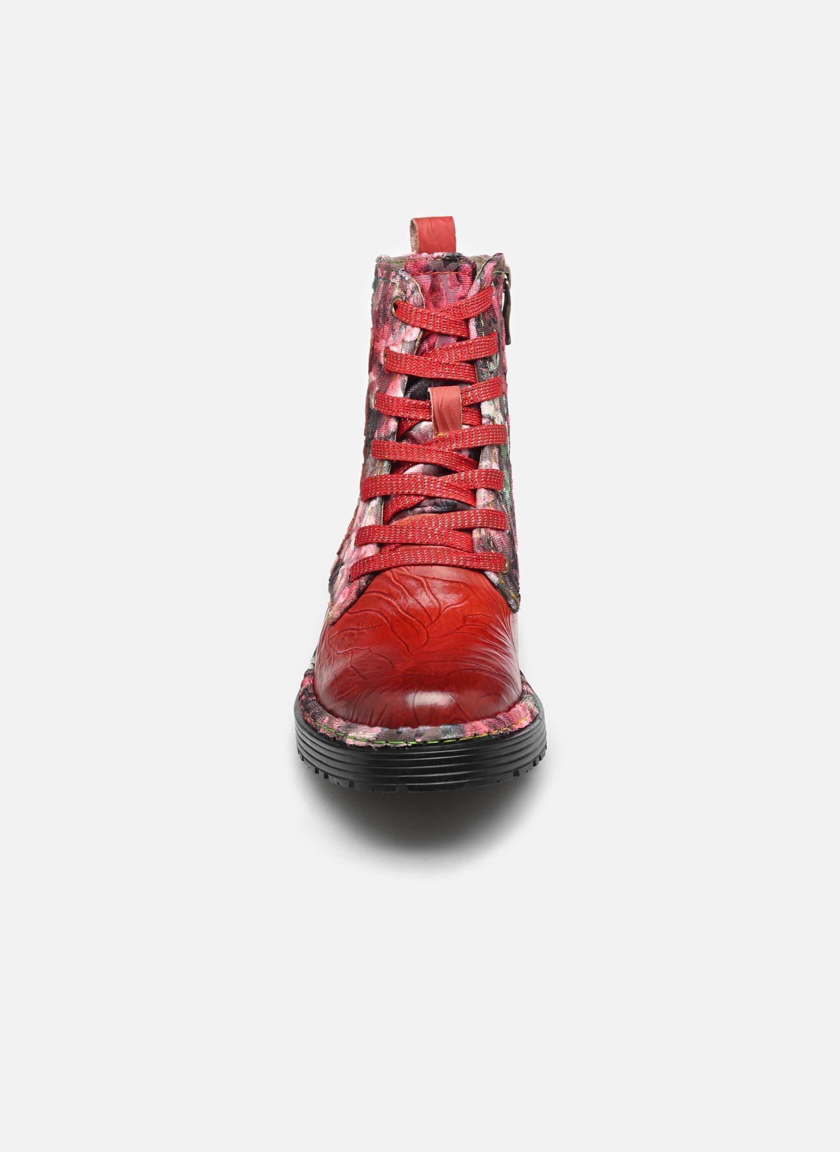 Bottines à lacets Incaso 24 femme rouge Laura Vita Bottines à lacets Incaso 24 femme rouge GRENAT
