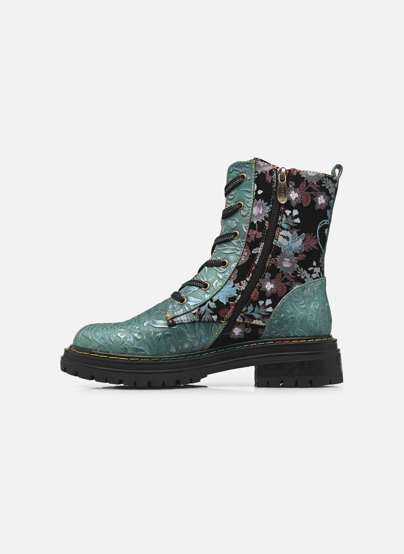 Bottines à lacets KANDYO 24 femme bleu Laura Vita Bottines à lacets KANDYO 24 femme bleu TURQUOISE