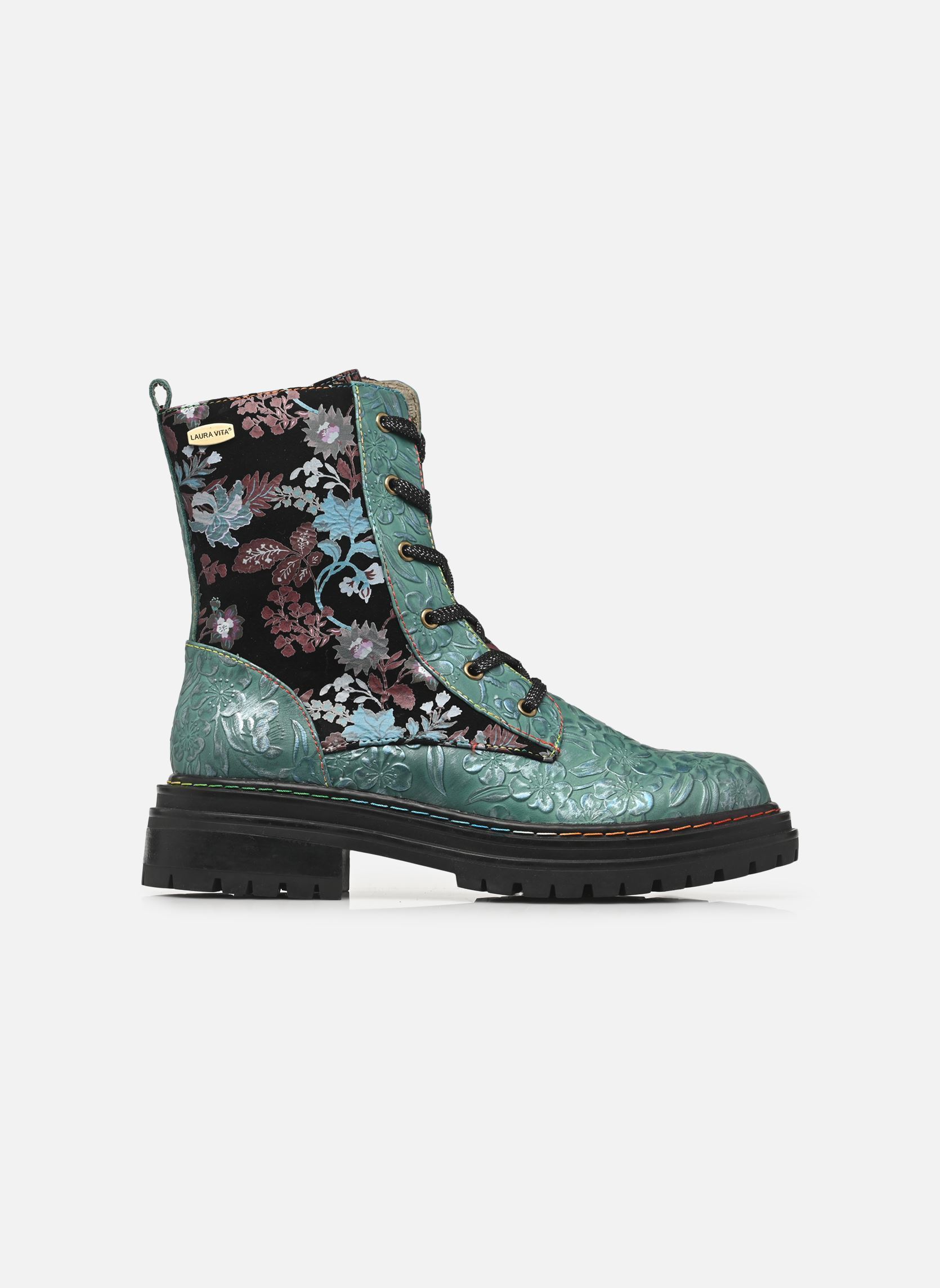 Bottines à lacets KANDYO 24 femme bleu Laura Vita Bottines à lacets KANDYO 24 femme bleu TURQUOISE