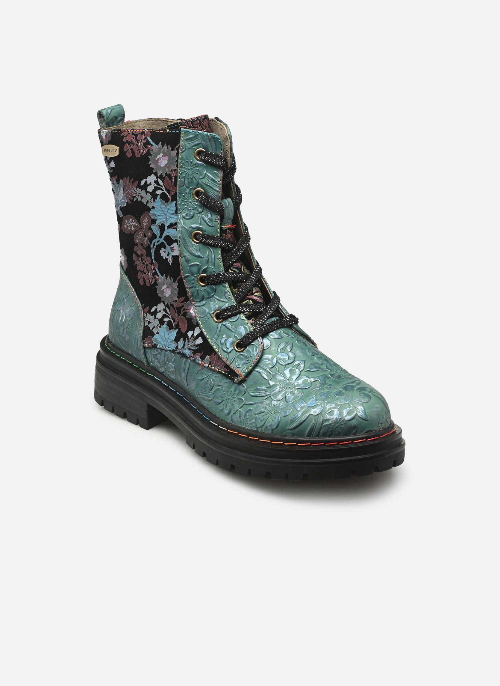 Bottines à lacets KANDYO 24 femme bleu Laura Vita Bottines à lacets KANDYO 24 femme bleu TURQUOISE