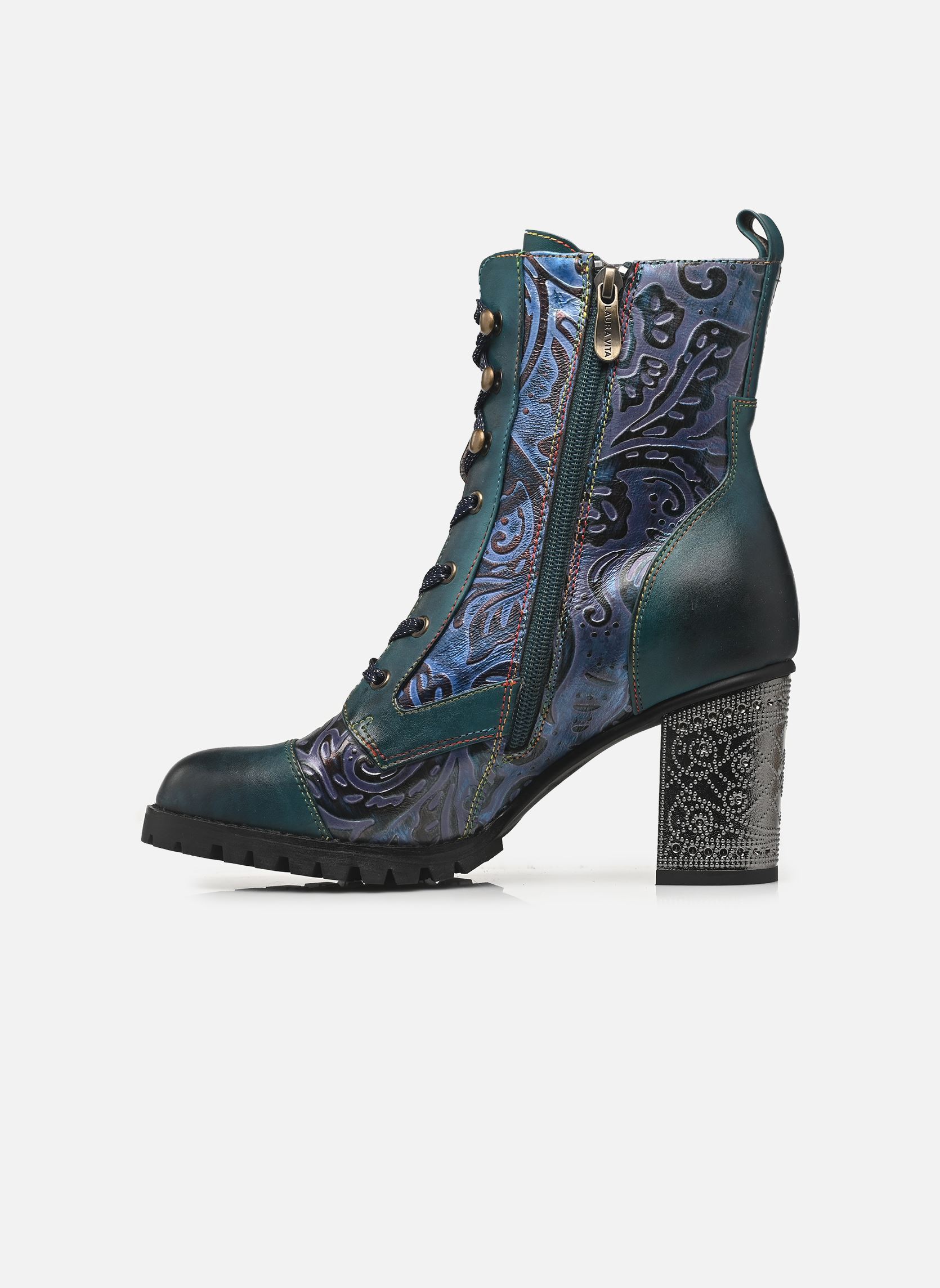 Geschnürte Stiefeletten Kateo 05 damen blau Laura Vita Geschnürte Stiefeletten Kateo 05 damen blau Bleu