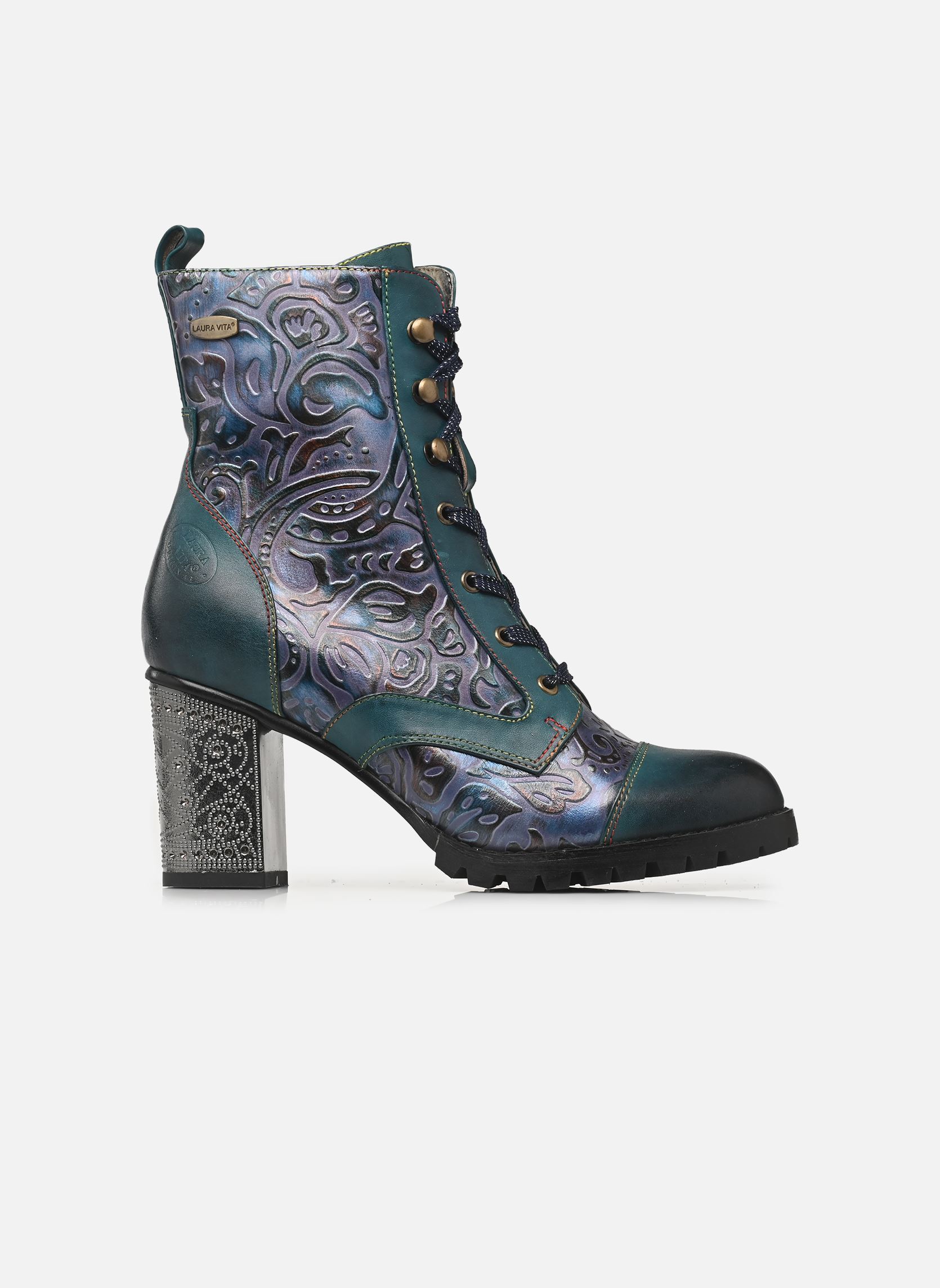 Geschnürte Stiefeletten Kateo 05 damen blau Laura Vita Geschnürte Stiefeletten Kateo 05 damen blau Bleu