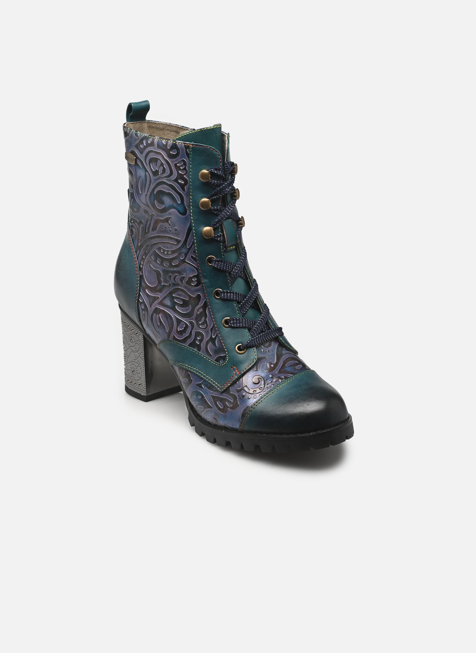 Geschnürte Stiefeletten Kateo 05 damen blau Laura Vita Geschnürte Stiefeletten Kateo 05 damen blau Bleu