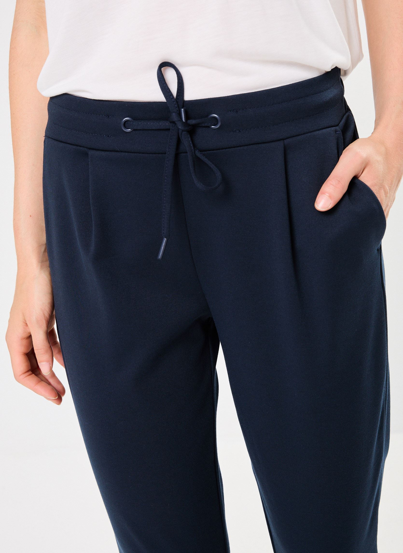 Pantalons IHKATE PA femme bleu Ichi Pantalons IHKATE PA femme bleu TOTAL ECLIPSE