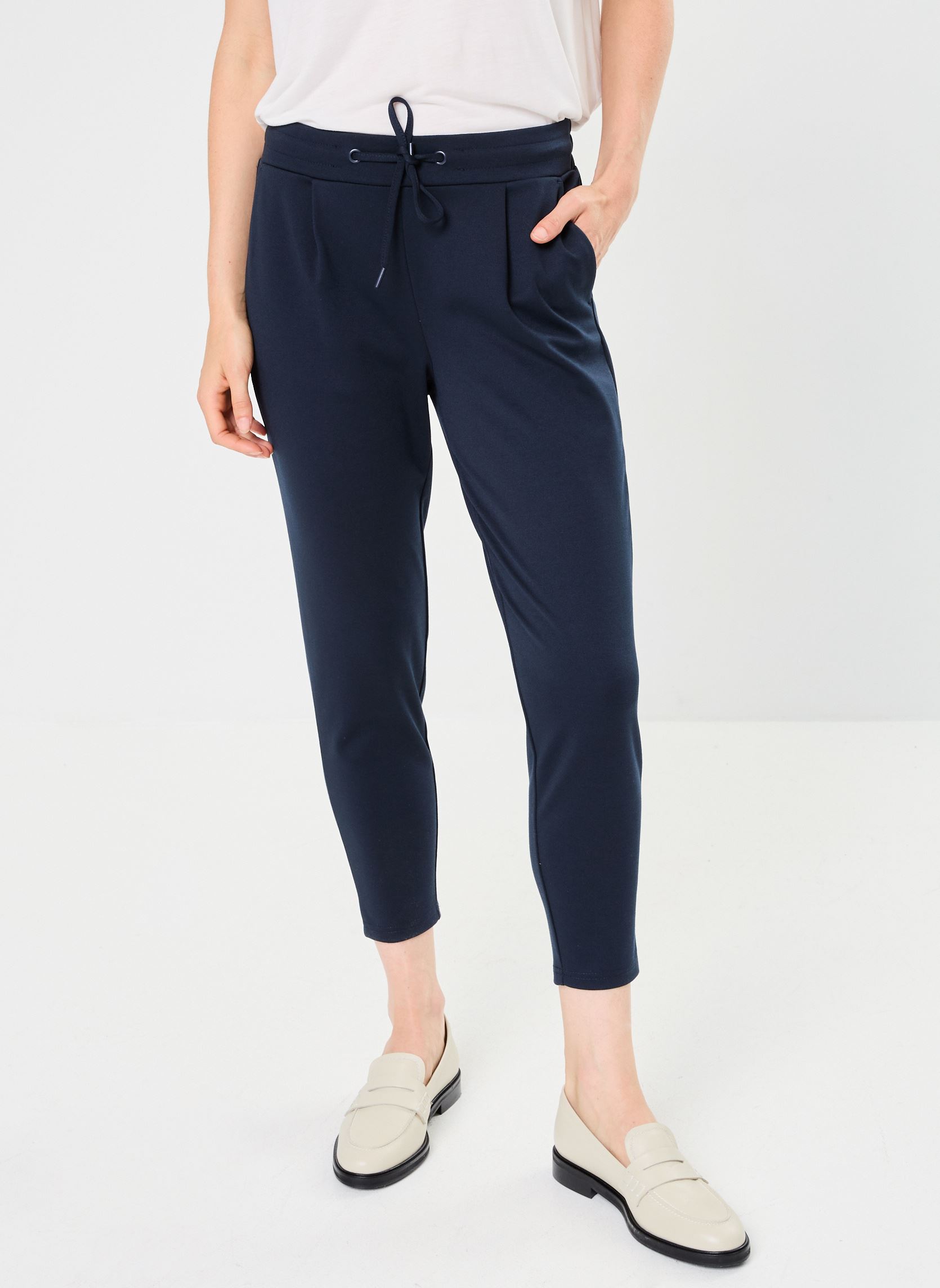 Pantalons IHKATE PA femme bleu Ichi Pantalons IHKATE PA femme bleu TOTAL ECLIPSE