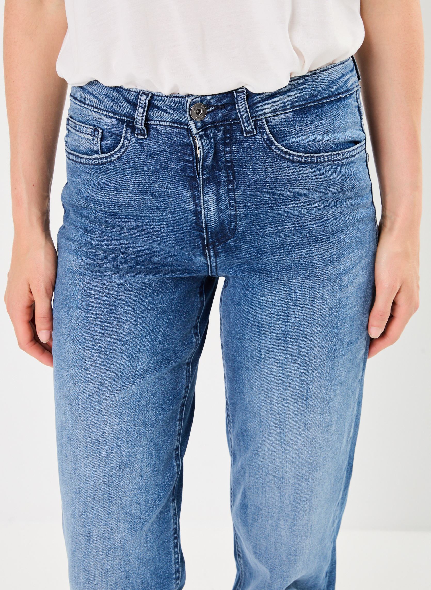 Rechte jeans / Straight Leg Jeans IHTWIGGY STRAIGHT LONG dames blauw Ichi Rechte jeans / Straight Leg Jeans IHTWIGGY STRAIGHT LONG dames blauw Medium Blue