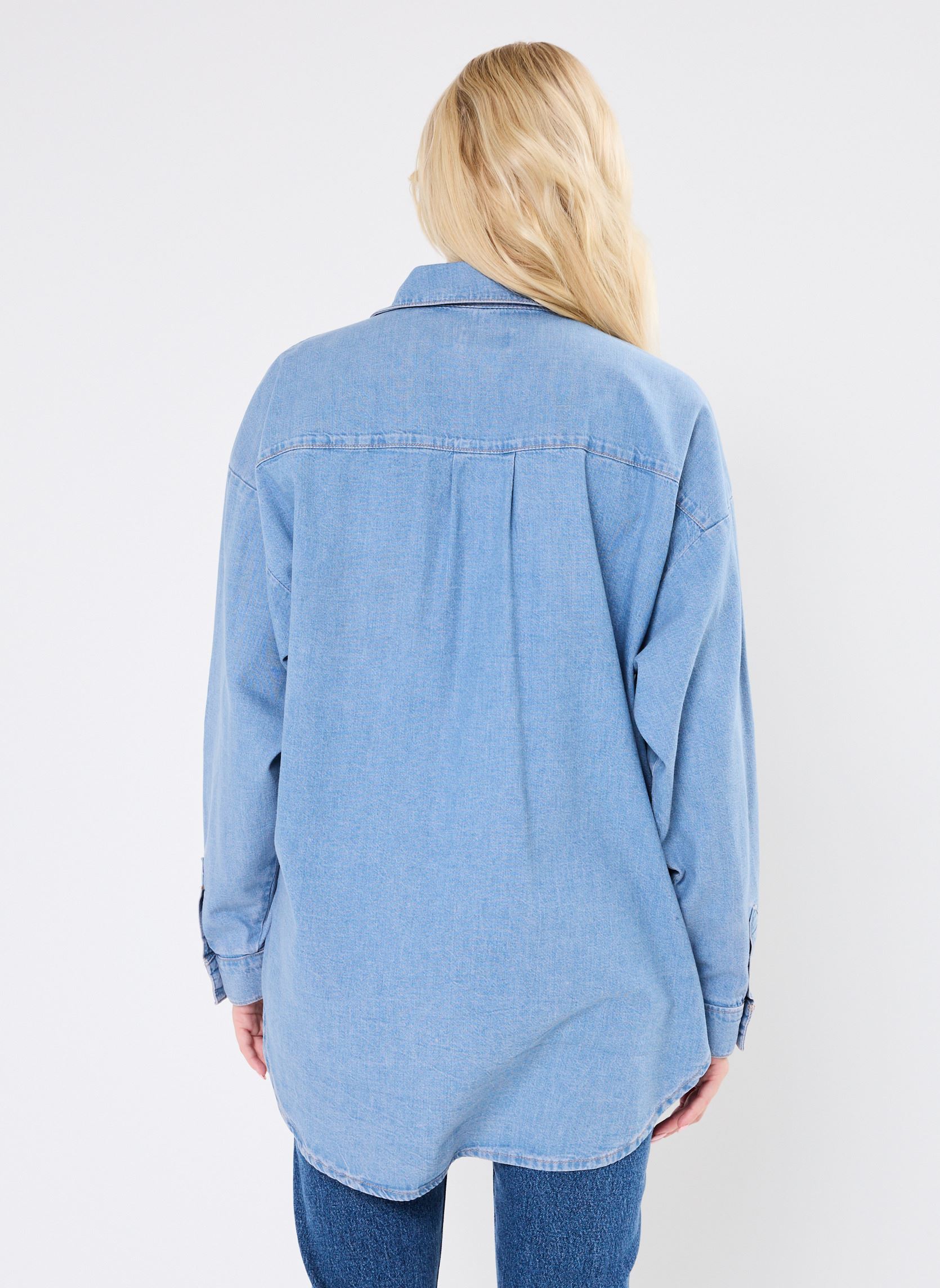 Chemises manches longues IHDIVER SH femme bleu Ichi Chemises manches longues IHDIVER SH femme bleu WASHED BLUE, DENIM