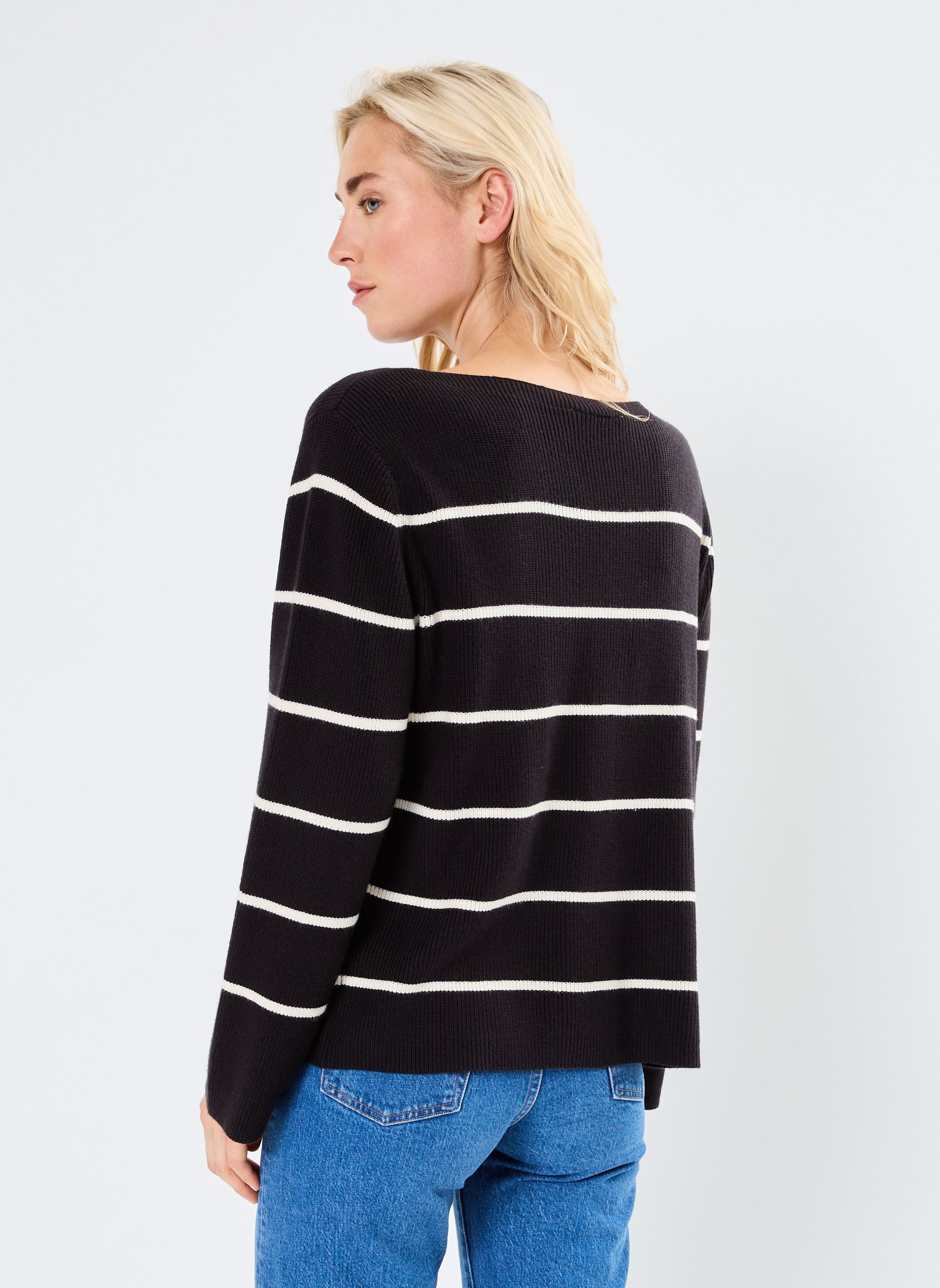 Jerseys IHBOSTON LS6 mujer negro Ichi Jerseys IHBOSTON LS6 mujer negro METEORITE ALMOND MILK STRIPE
