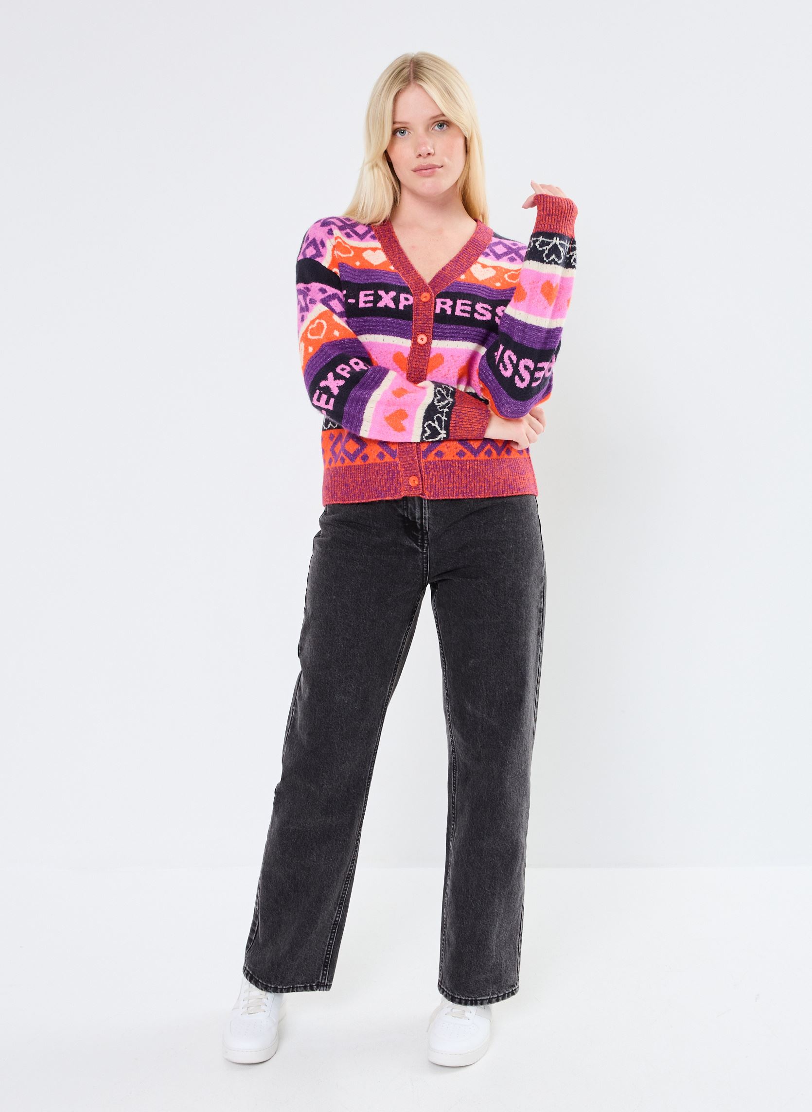Gilets IHEDEN CA2 femme multicolore Ichi Gilets IHEDEN CA2 femme multicolore MULTI COLOR