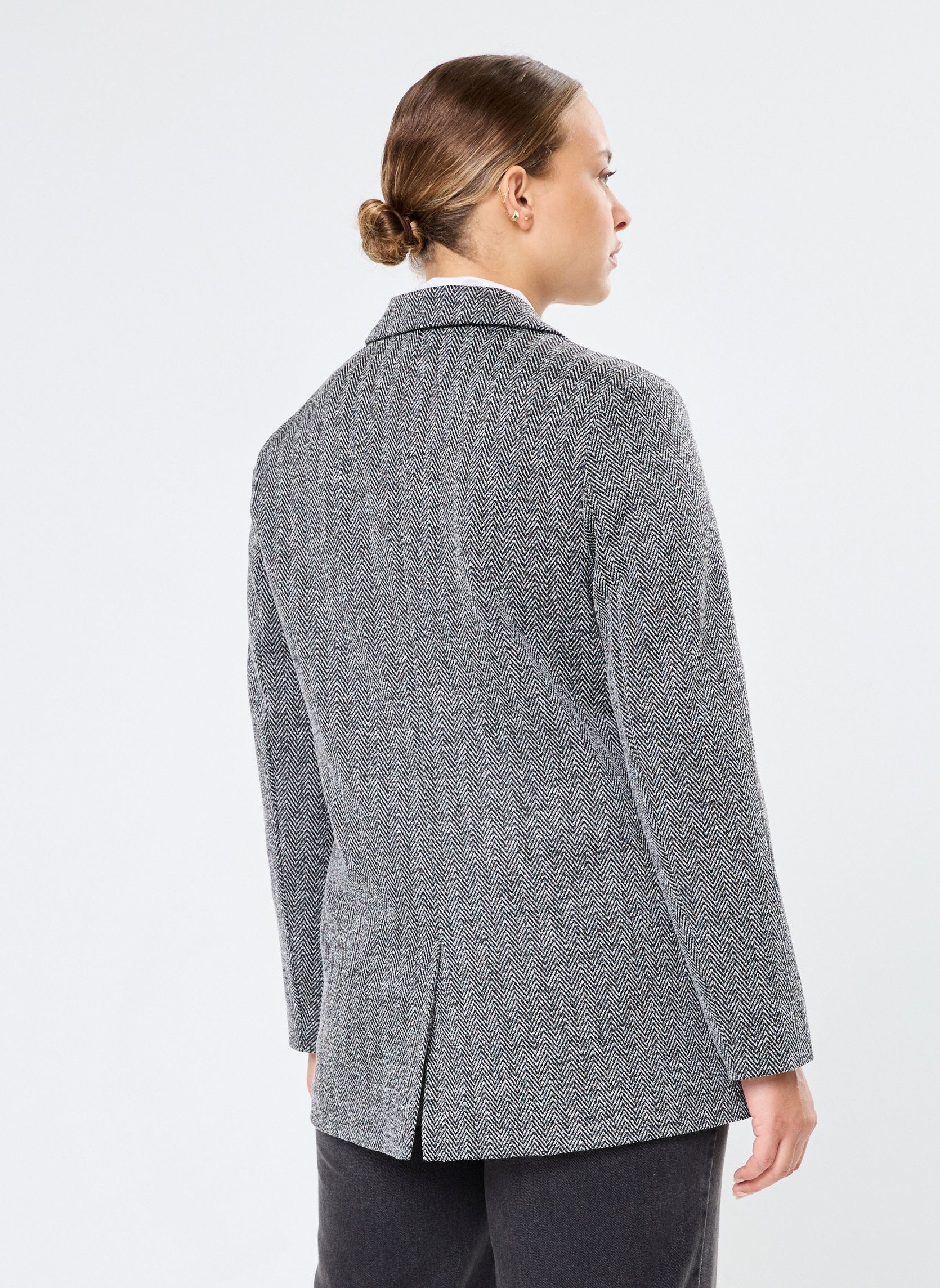 Blazers IHKATE JACQUARD OVERSIZE BL mujer negro Ichi Blazers IHKATE JACQUARD OVERSIZE BL mujer negro Black/White Herringbone
