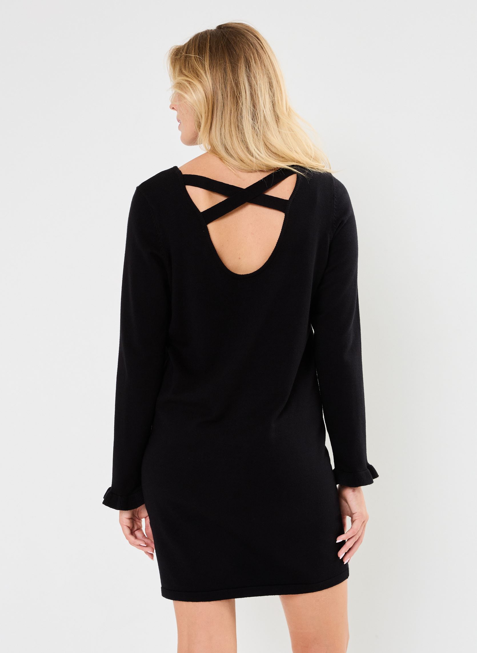 Kleider IHVIRELLE DR damen schwarz Ichi Kleider IHVIRELLE DR damen schwarz BLACK