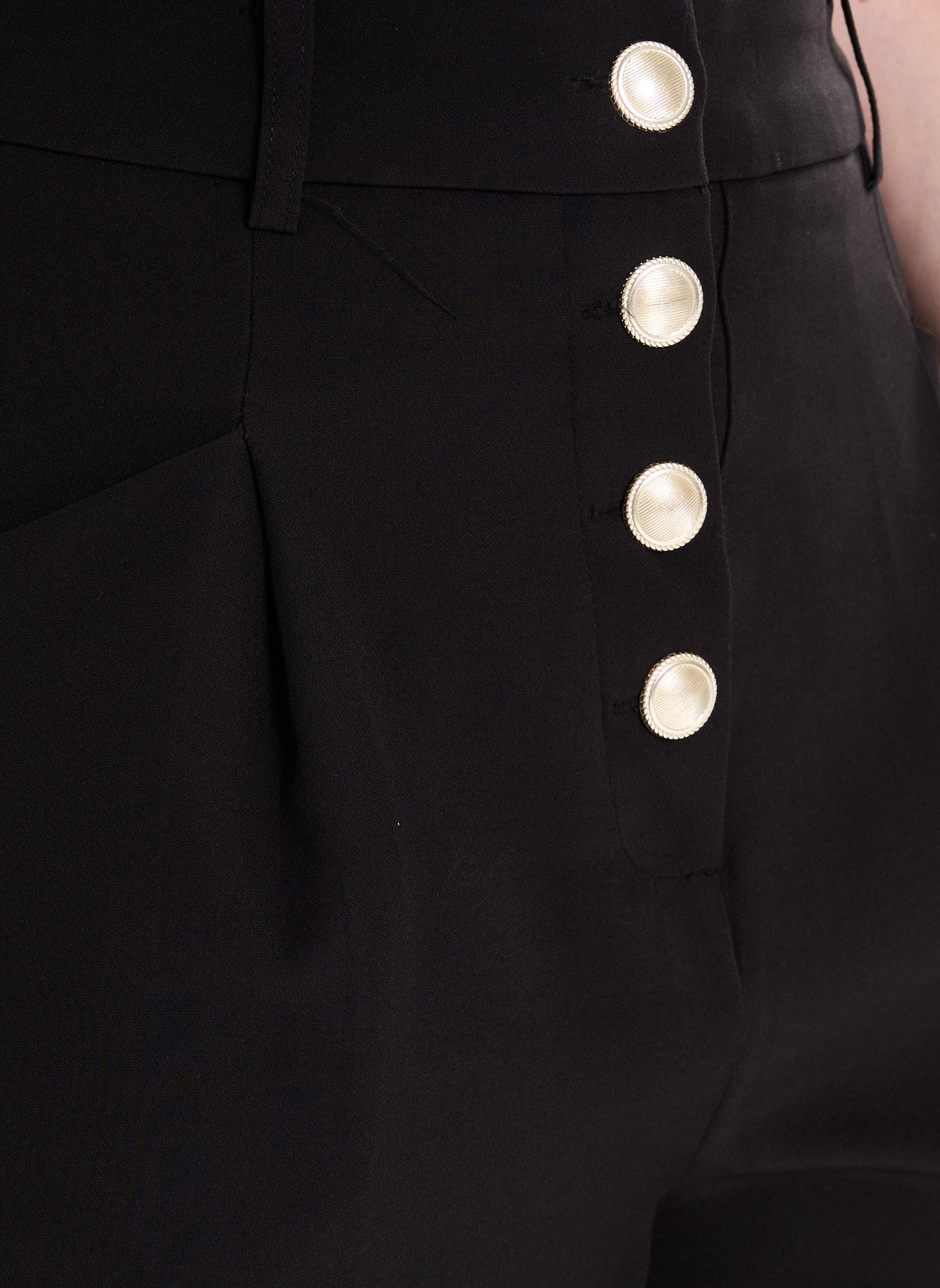 Pantalons larges IHLEXI PA8 femme noir Ichi Pantalons larges IHLEXI PA8 femme noir BLACK
