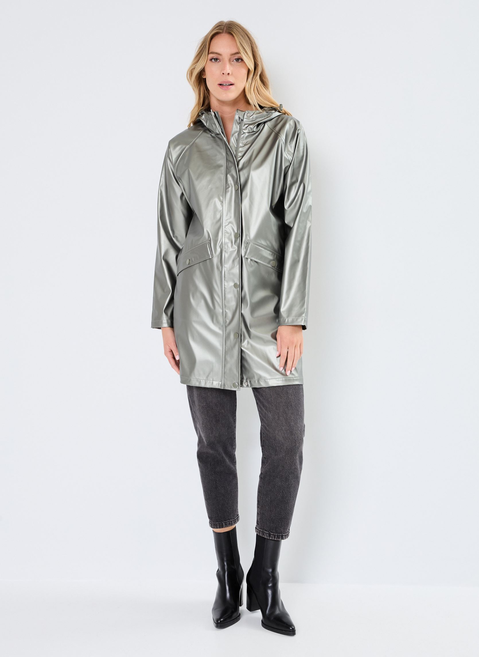 Regenjacken IHTAZAMI JA damen silber Ichi Regenjacken IHTAZAMI JA damen silber Mulled Basil