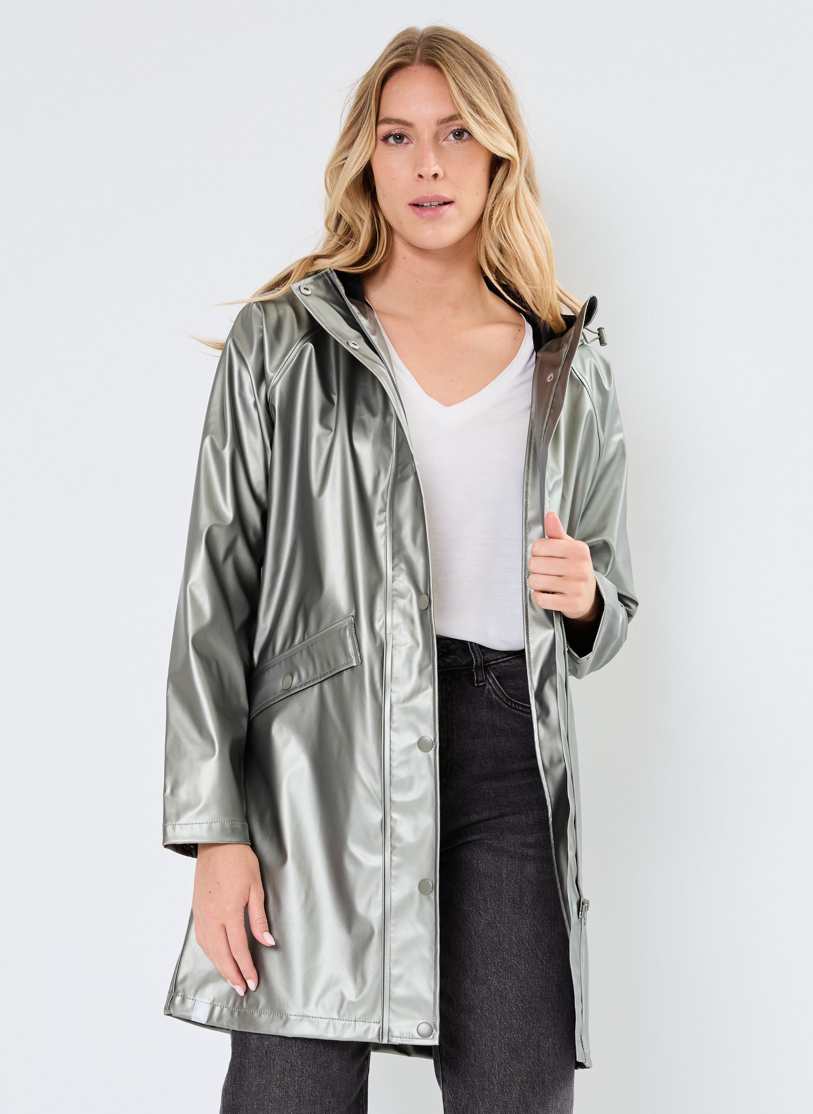 Regenjacken IHTAZAMI JA damen silber Ichi Regenjacken IHTAZAMI JA damen silber Mulled Basil