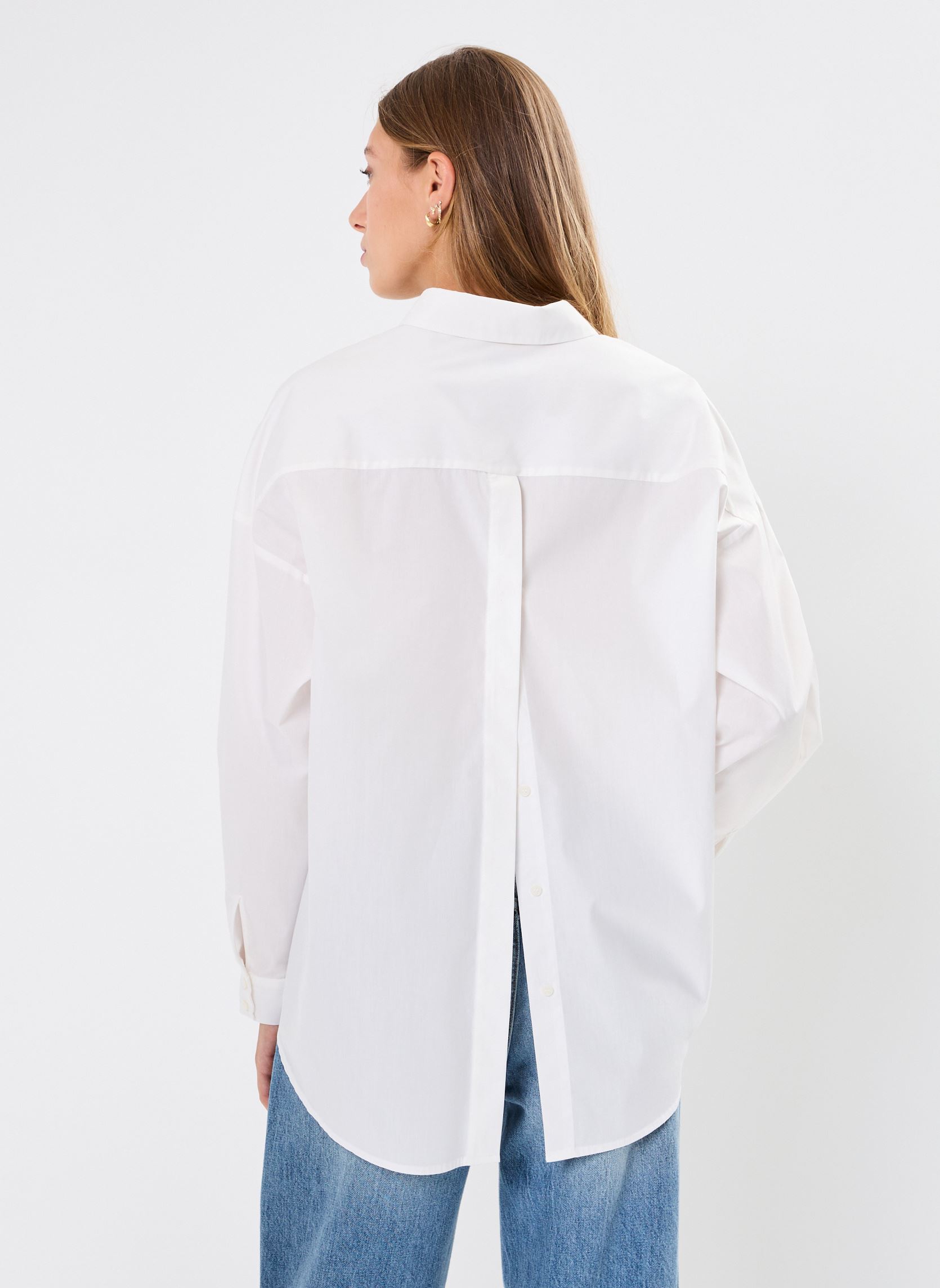 Chemises manches longues IHSADIA SH femme blanc Ichi Chemises manches longues IHSADIA SH femme blanc Cloud Dancer