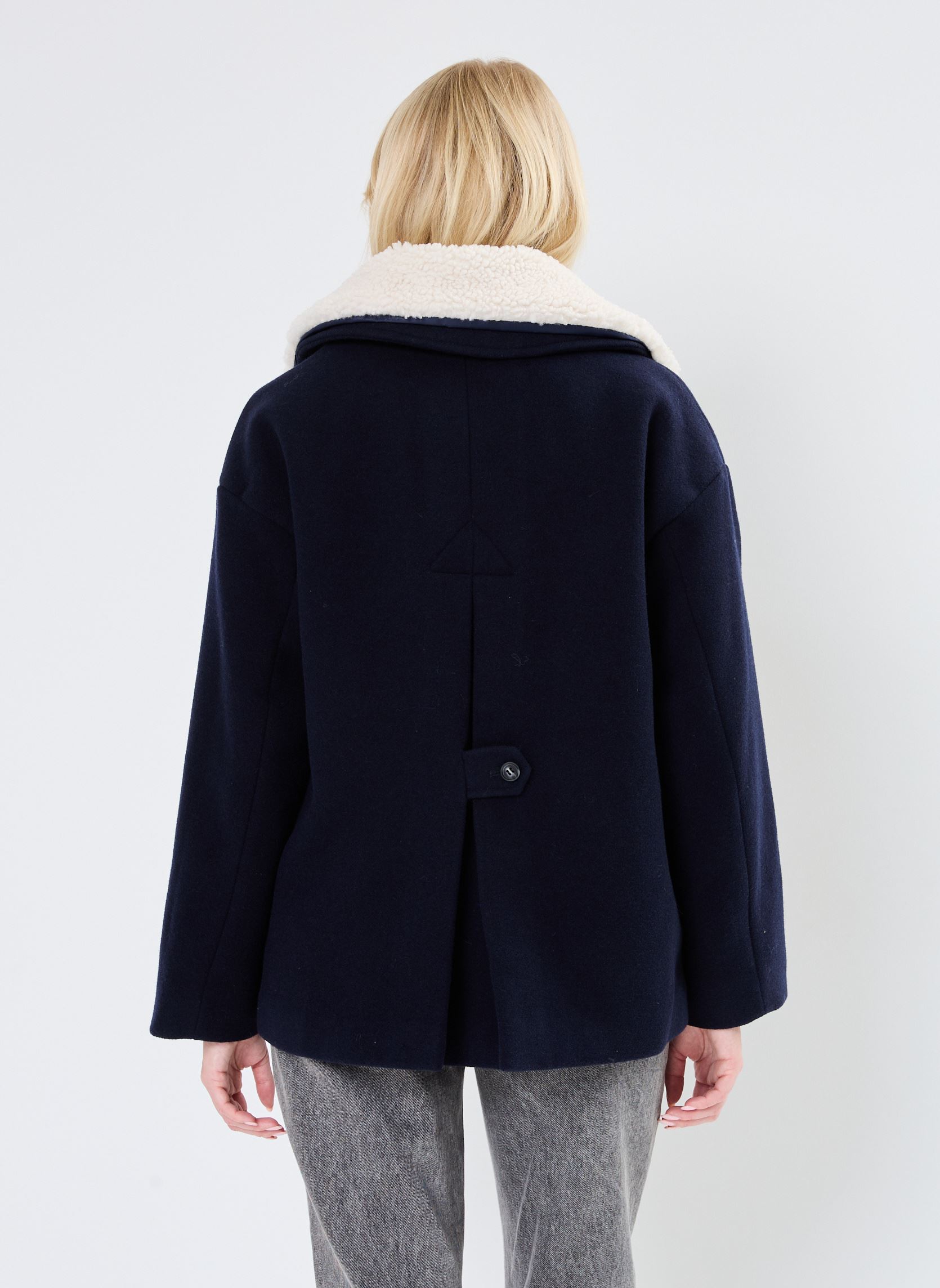 Manteaux IHFLORIVA JA femme bleu Ichi Manteaux IHFLORIVA JA femme bleu Navy Blazer